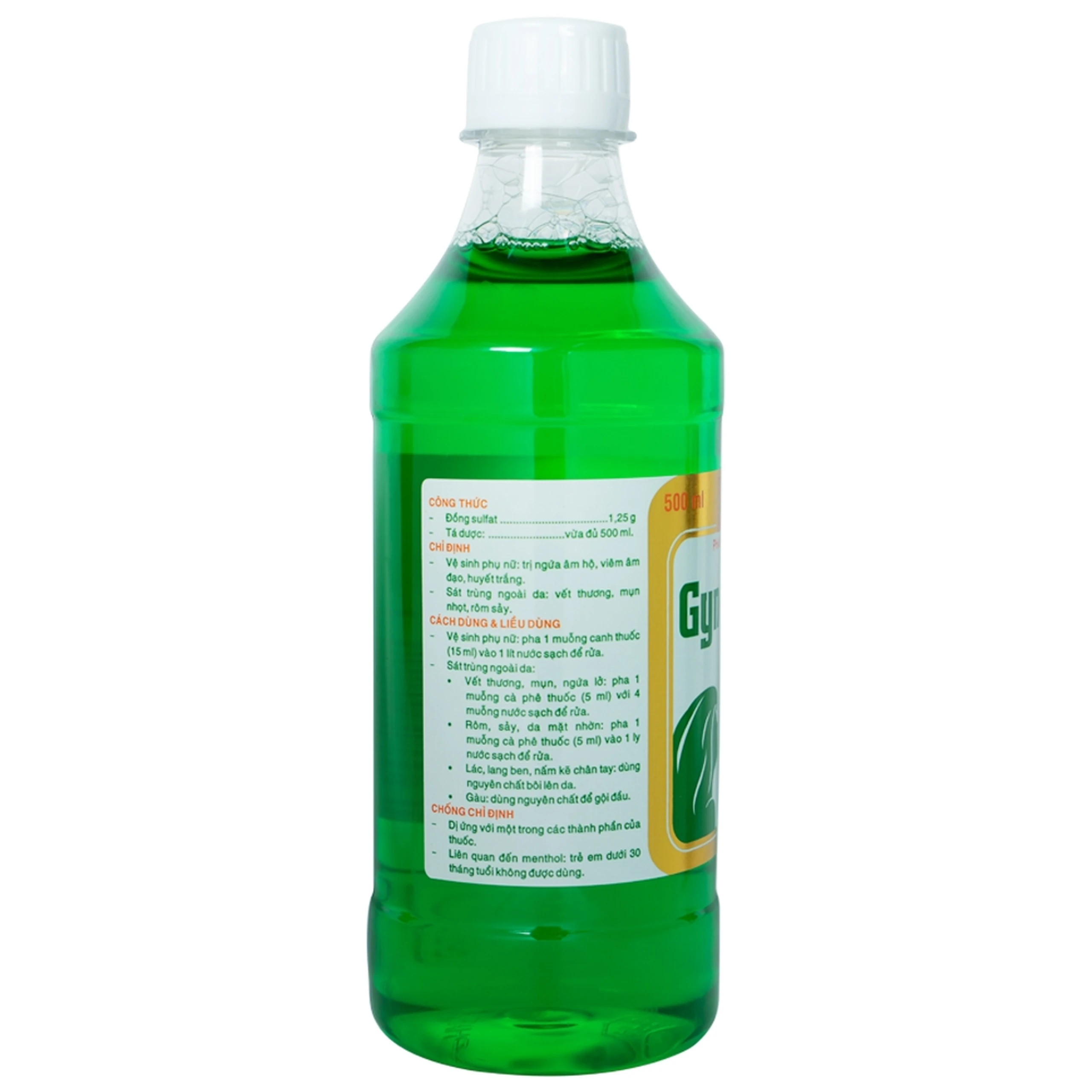 Dung dịch vệ sinh Gynofar Pharmedic điều trị ngứa âm hộ, viêm âm đạo, huyết trắng (500ml)