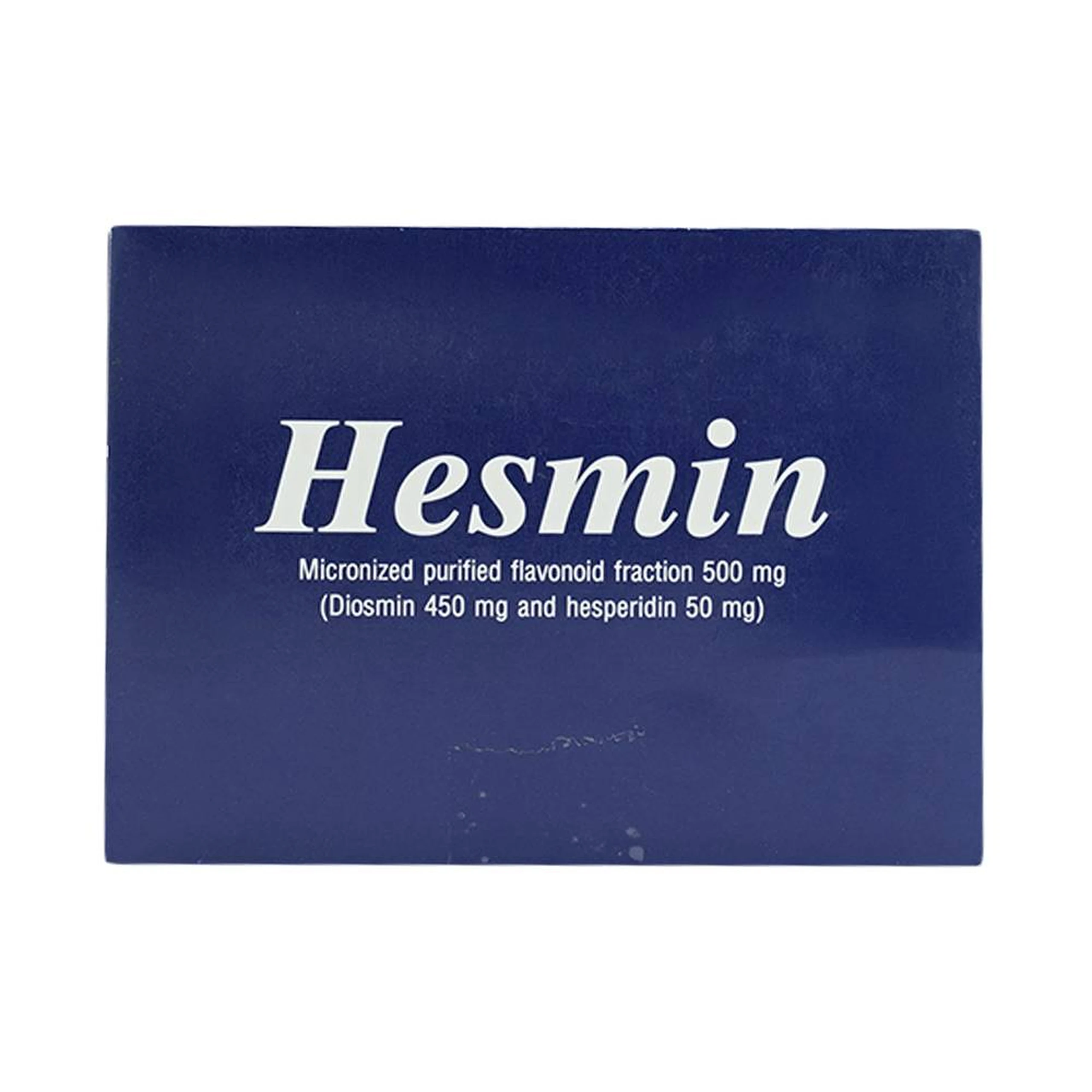 Thuốc Hesmin 500mg Glomed điều trị các triệu chứng và dấu hiệu của suy tĩnh mạch và bệnh trĩ (10 vỉ x 10 viên)