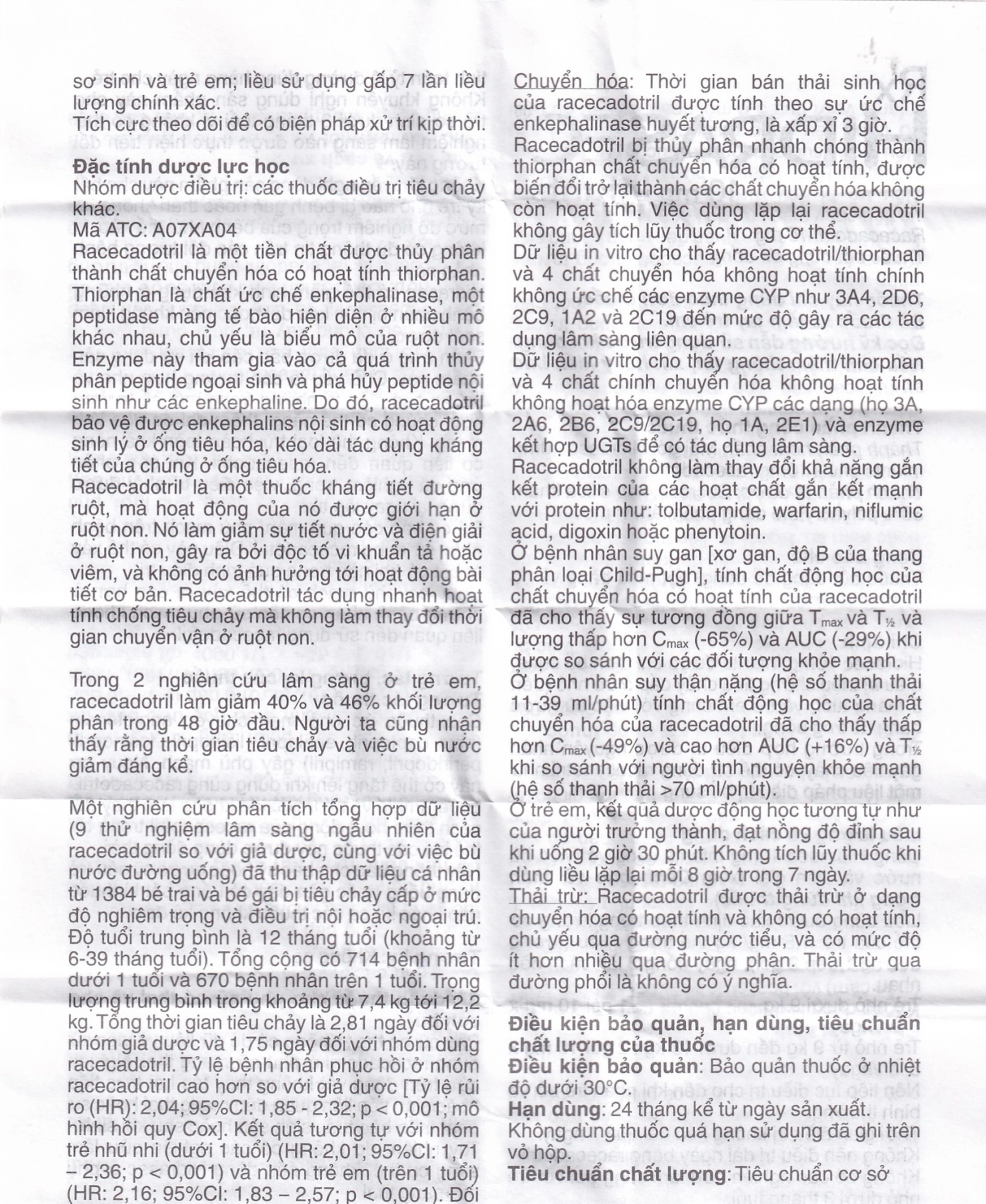 Thuốc bột Hidrasec 10mg điều trị tiêu chảy cấp ở trẻ (16 gói)