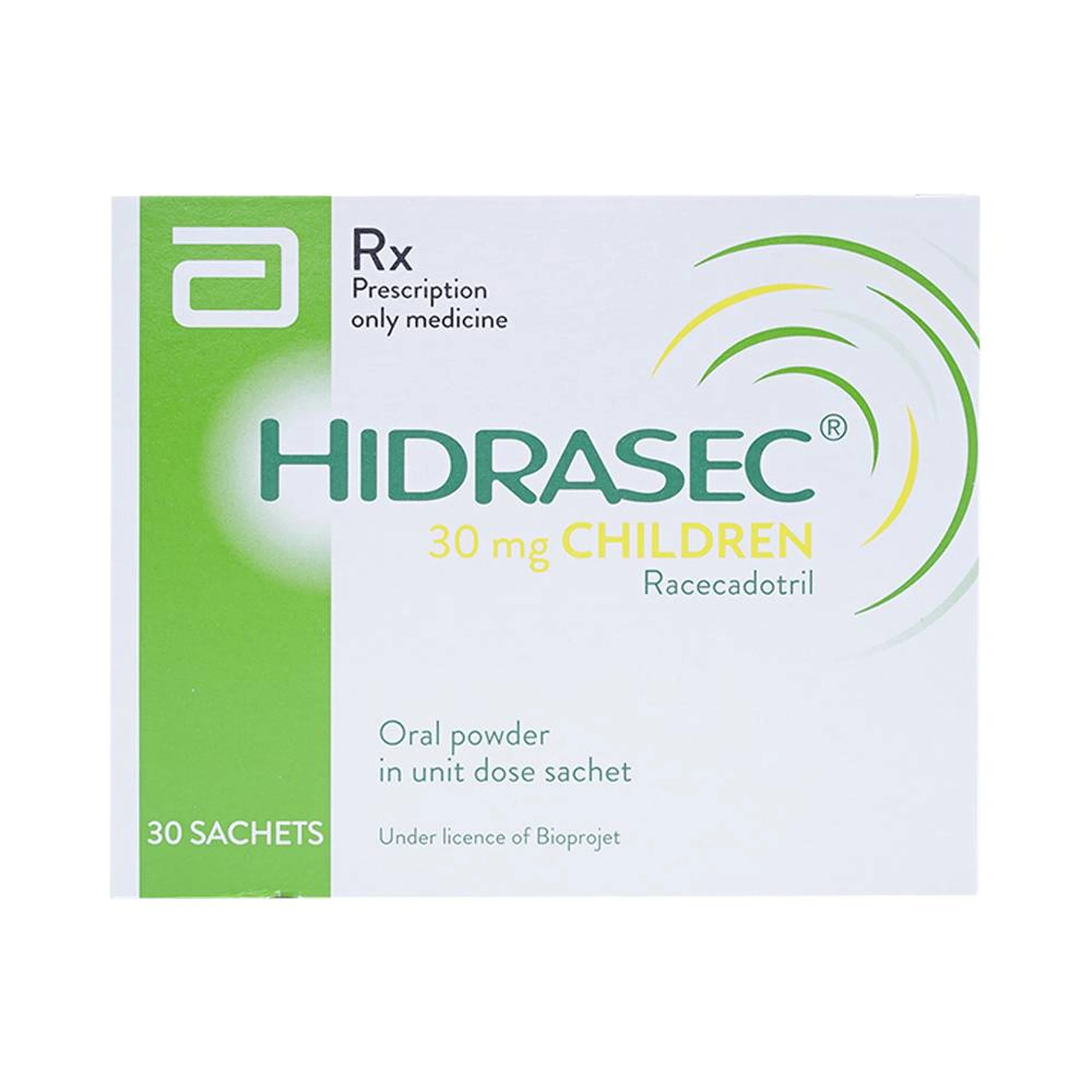 Thuốc bột Hidrasec 30mg điều trị tiêu chảy cấp ở trẻ em (30 gói)