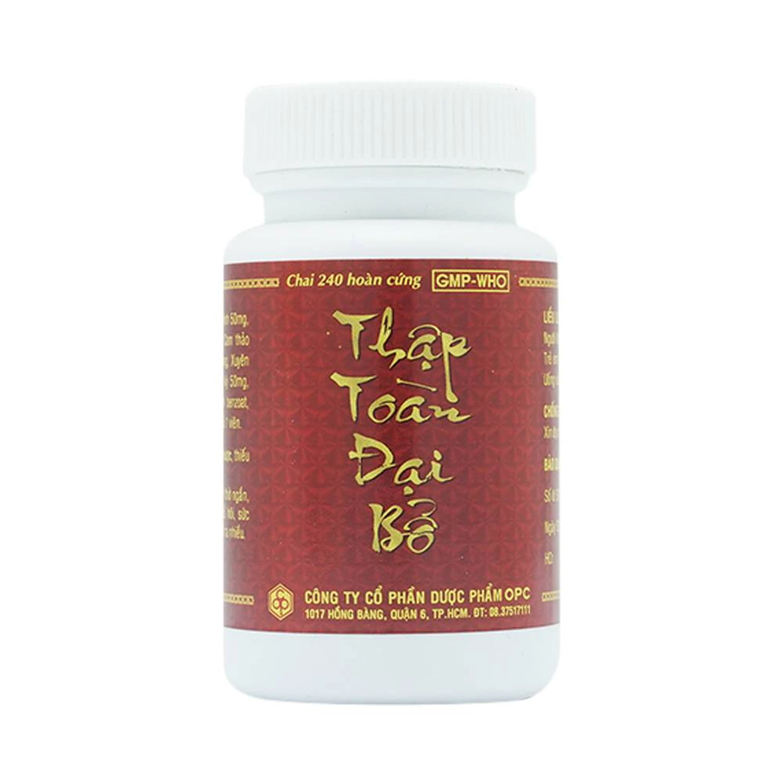 Thuốc Thập Toàn Đại Bổ OPC bồi bổ khí huyết, trị suy nhược cơ thể (240 viên)