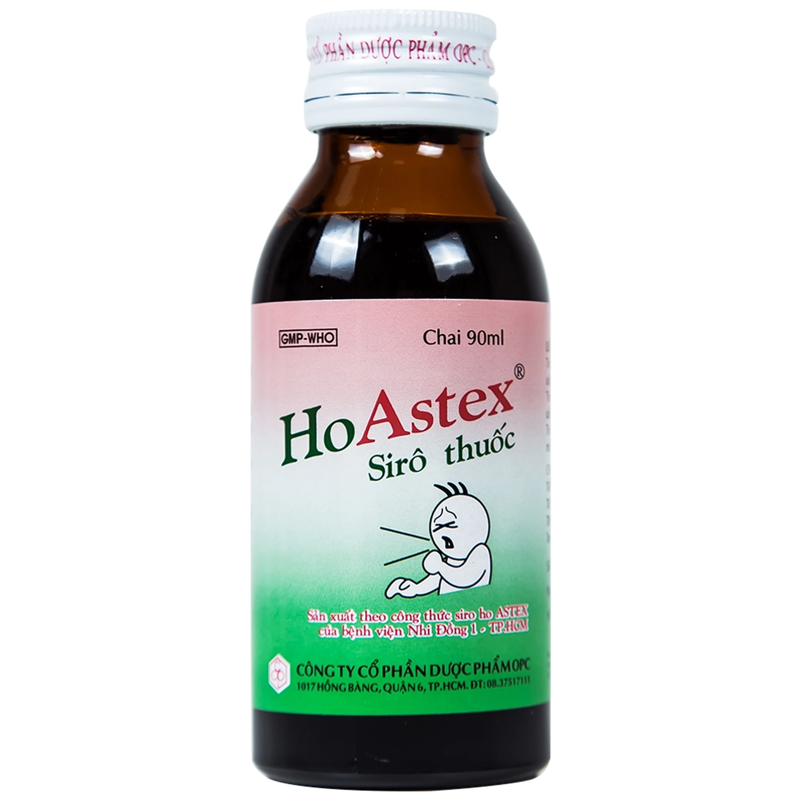 Siro HoAstex OPC điều trị ho, giảm ho trong viêm họng, viêm phế quản (90ml)