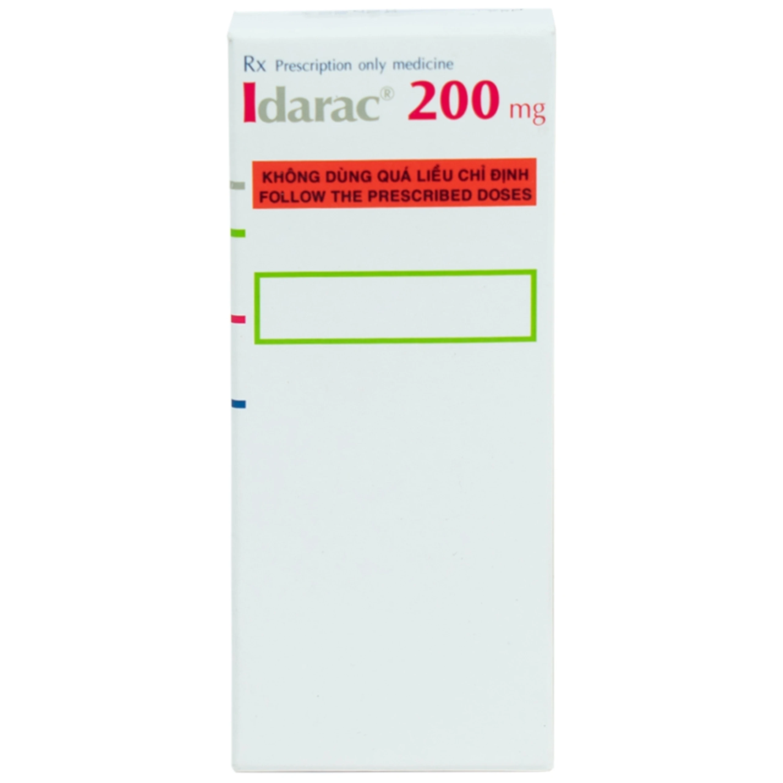 Thuốc Idarac 200mg Roussel điều trị các chứng đau mức độ nhẹ đến trung bình (2 vỉ x 10 viên)