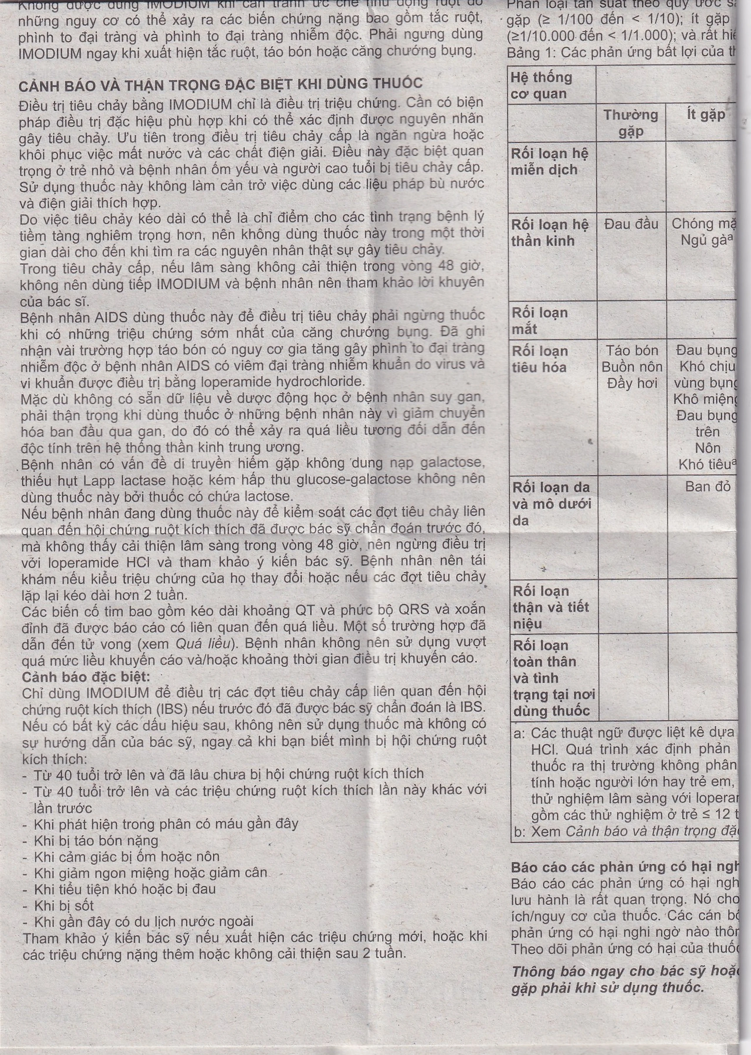 Thuốc Imodium 2mg Janssen điều trị tiêu chảy cấp (25 vỉ x 4 viên)