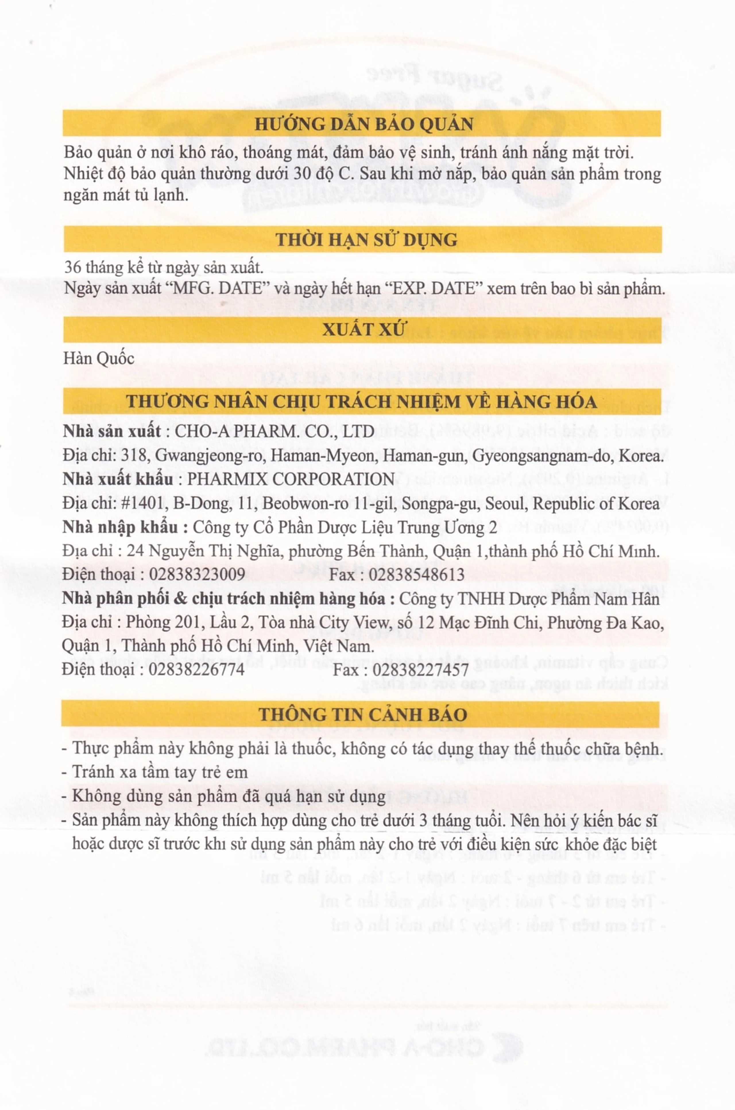 Siro Jalkton Growth For Children Cho-A cung cấp vitamin, khoáng chất, axit amin (400ml) 8