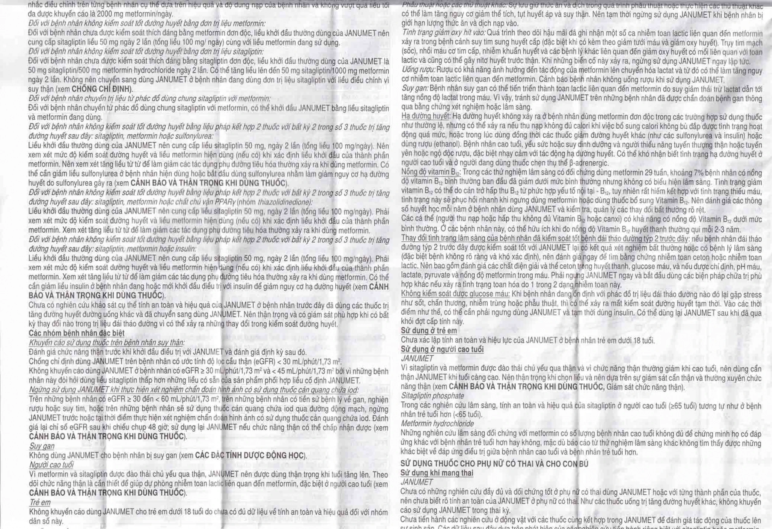 Viên nén Janumet 50mg/1000mg MSD điều trị đái tháo đường típ 2 (4 vỉ x 7 viên)