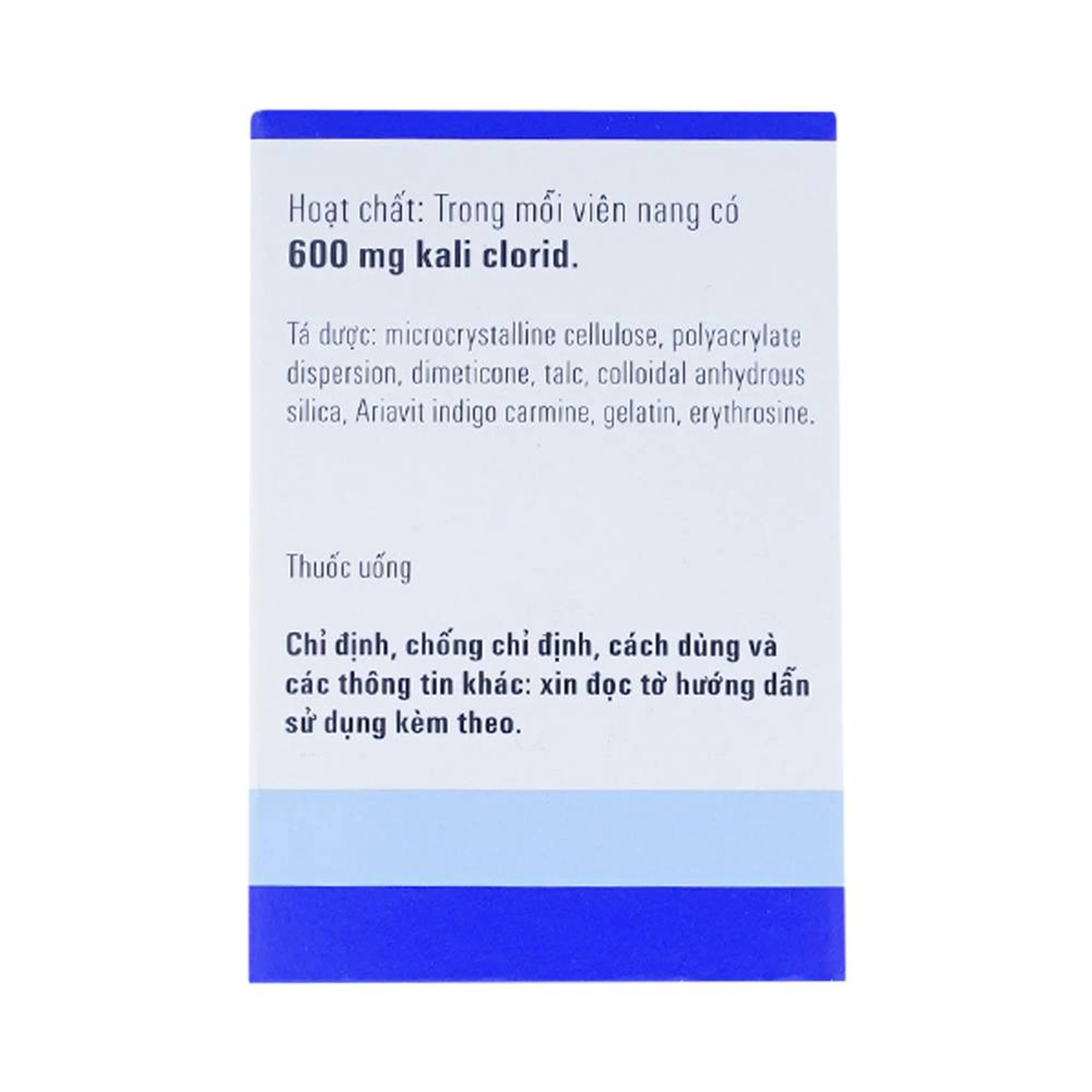 Thuốc Kaldyum 600mg Egis Pharma phòng ngừa, điều trị giảm kali huyết (50 viên)