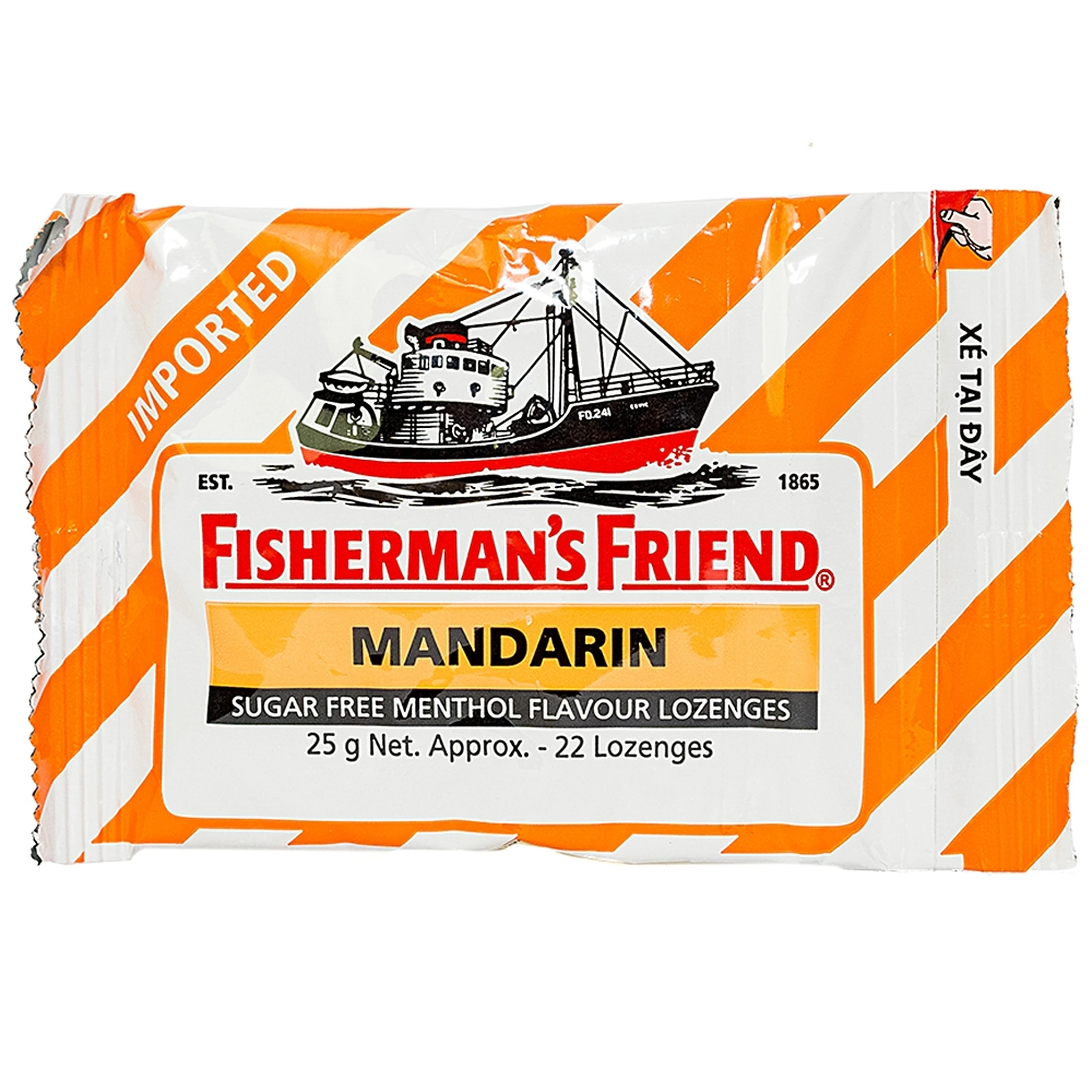 Kẹo Con Tàu Vị Quýt Fisherman's Friend (25g)
