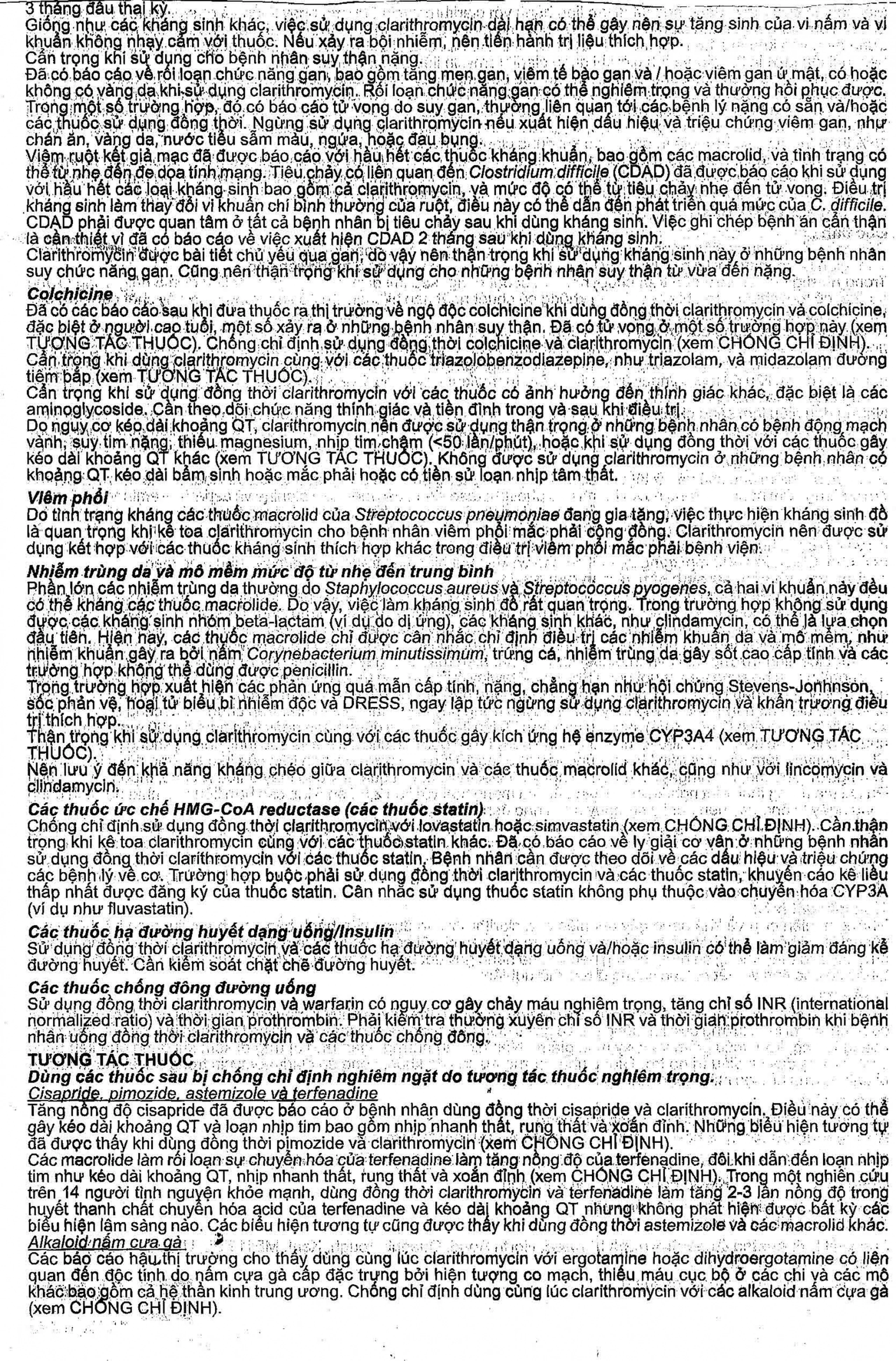 Thuốc Klacid Forte 500mg Abbott điều trị nhiễm trùng đường hô hấp (14 viên)