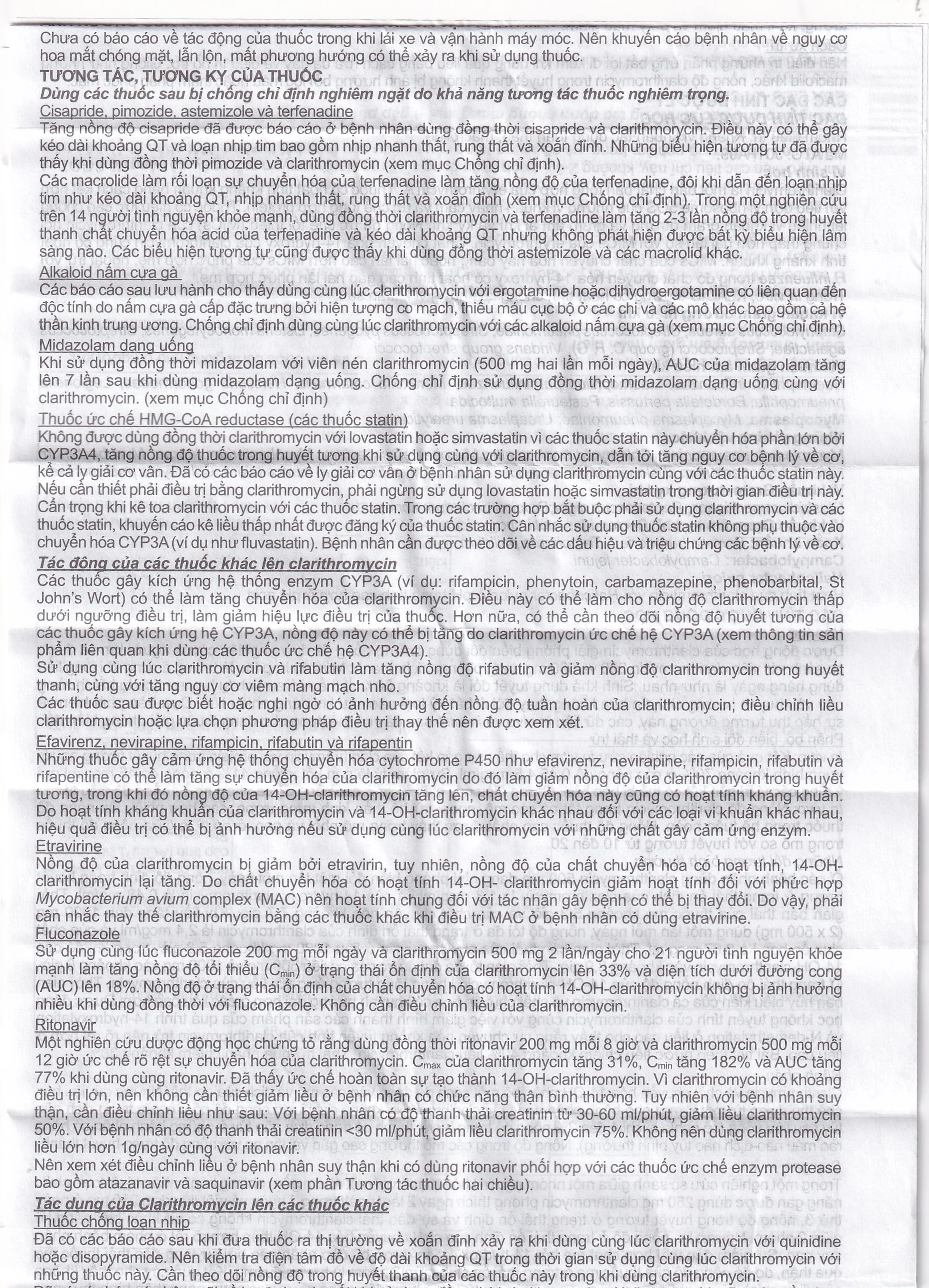 Viên nén Klacid MR 500mg Abbott điều trị nhiễm trùng đường hô hấp (1 vỉ x 5 viên)