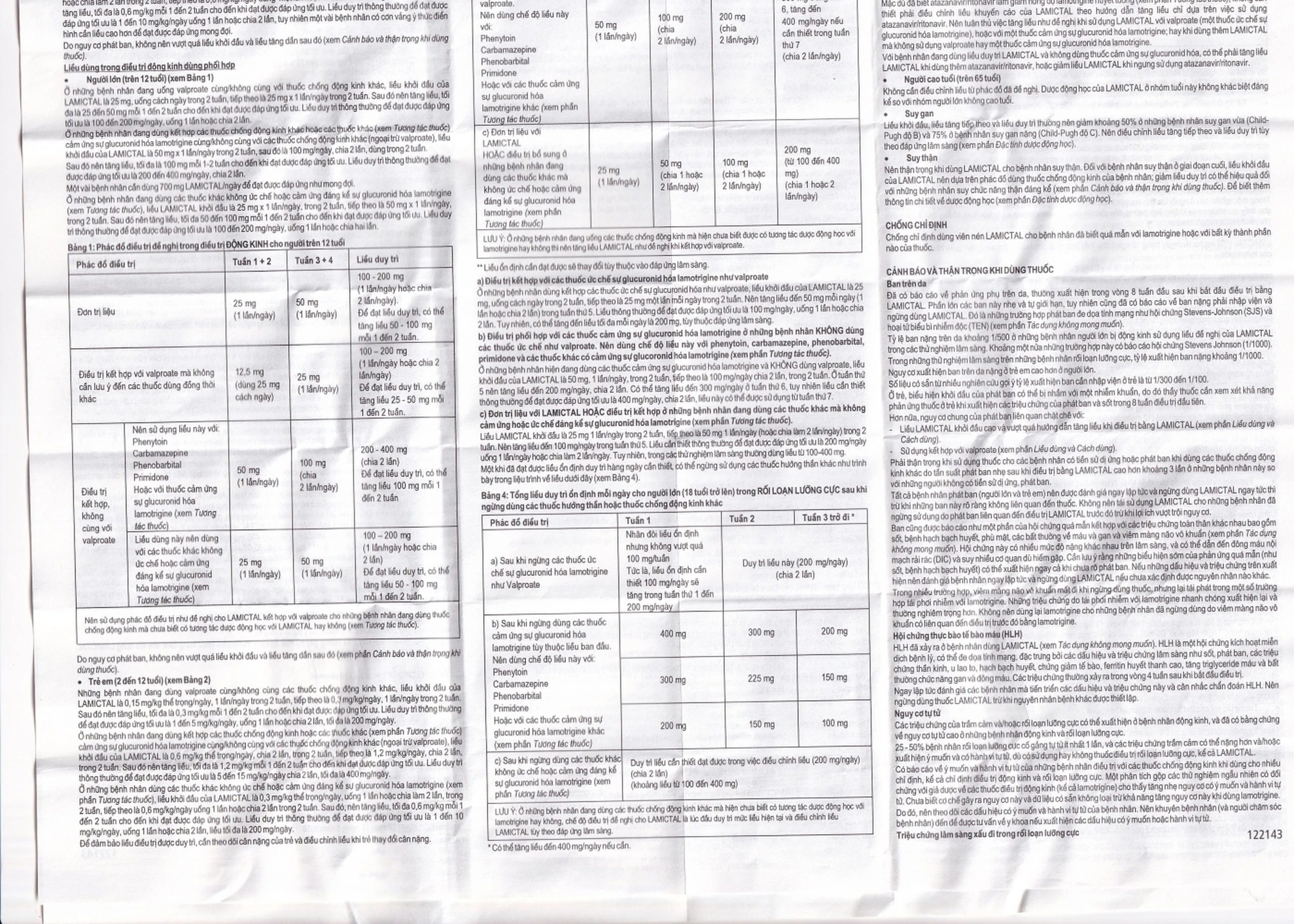Viên nén Lamictal 25mg GSK điều trị động kinh và phòng ngừa bệnh rối loạn lưỡng cực (3 vỉ x 10 viên)
