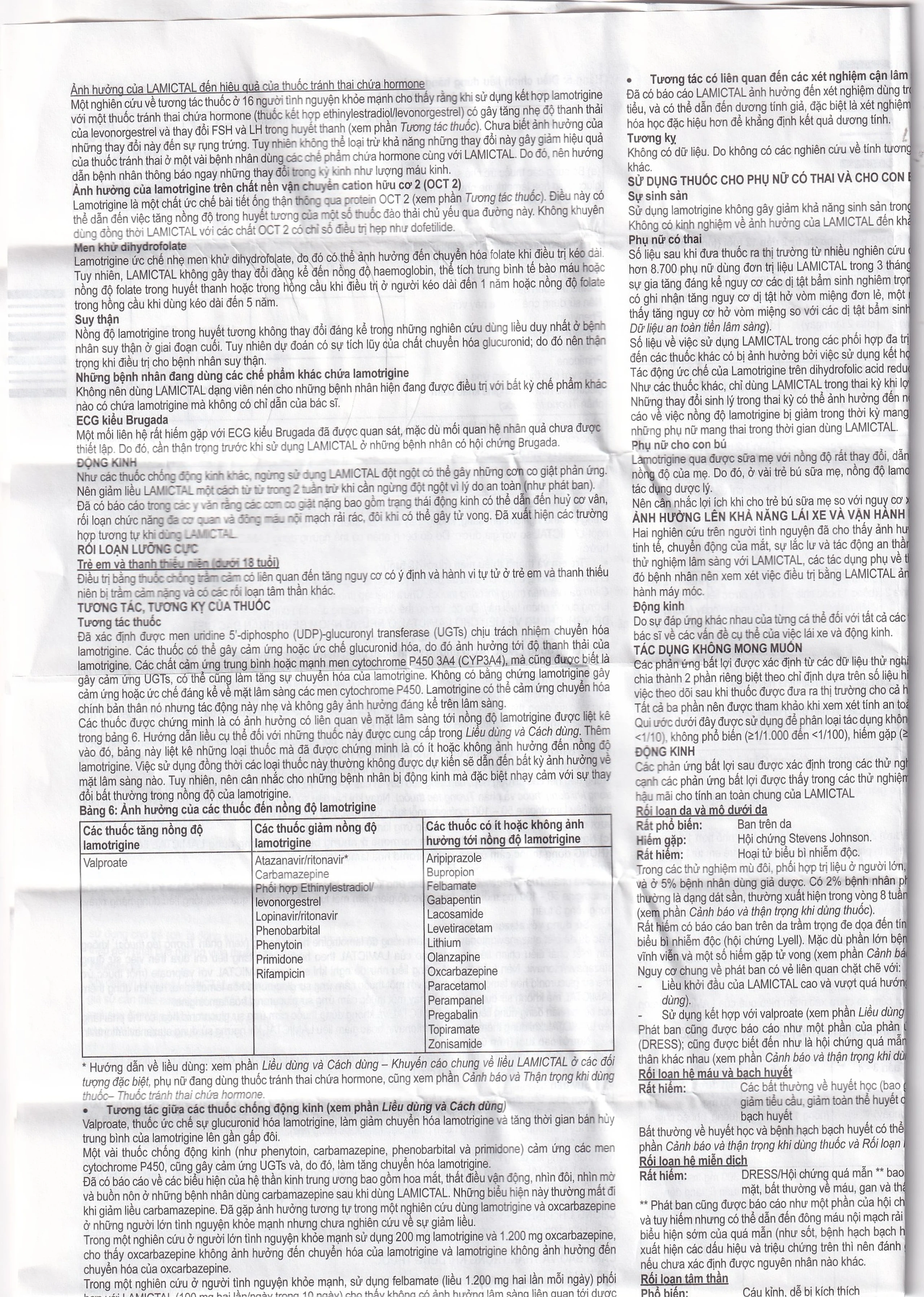 Viên nén Lamictal 50mg GSK điều trị động kinh và phòng ngừa bệnh rối loạn lưỡng cực (3 vỉ x 10 viên)