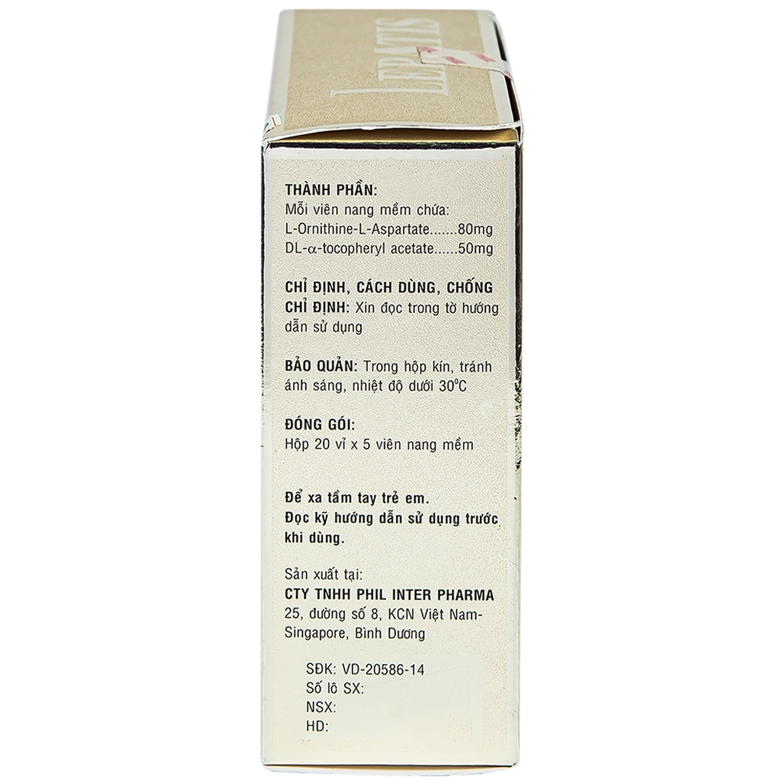 Viên nang mềm Lepatis Phil Inter hỗ trợ điều trị rối loạn chức năng gan (20 vỉ x 5 viên)