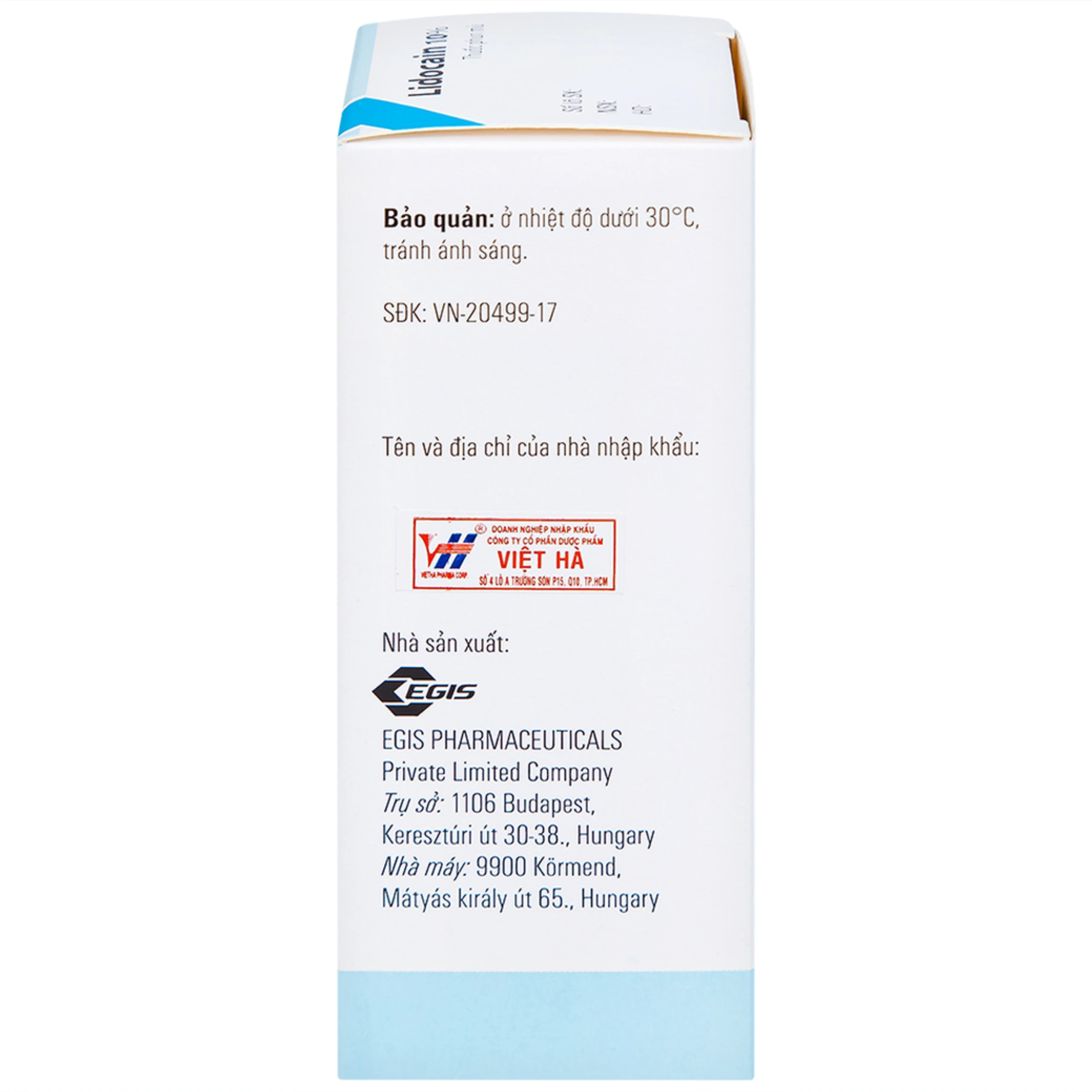 Thuốc phun mù Lidocain 10% Egis dùng trong chỉ định gây tê tại chỗ (38g)