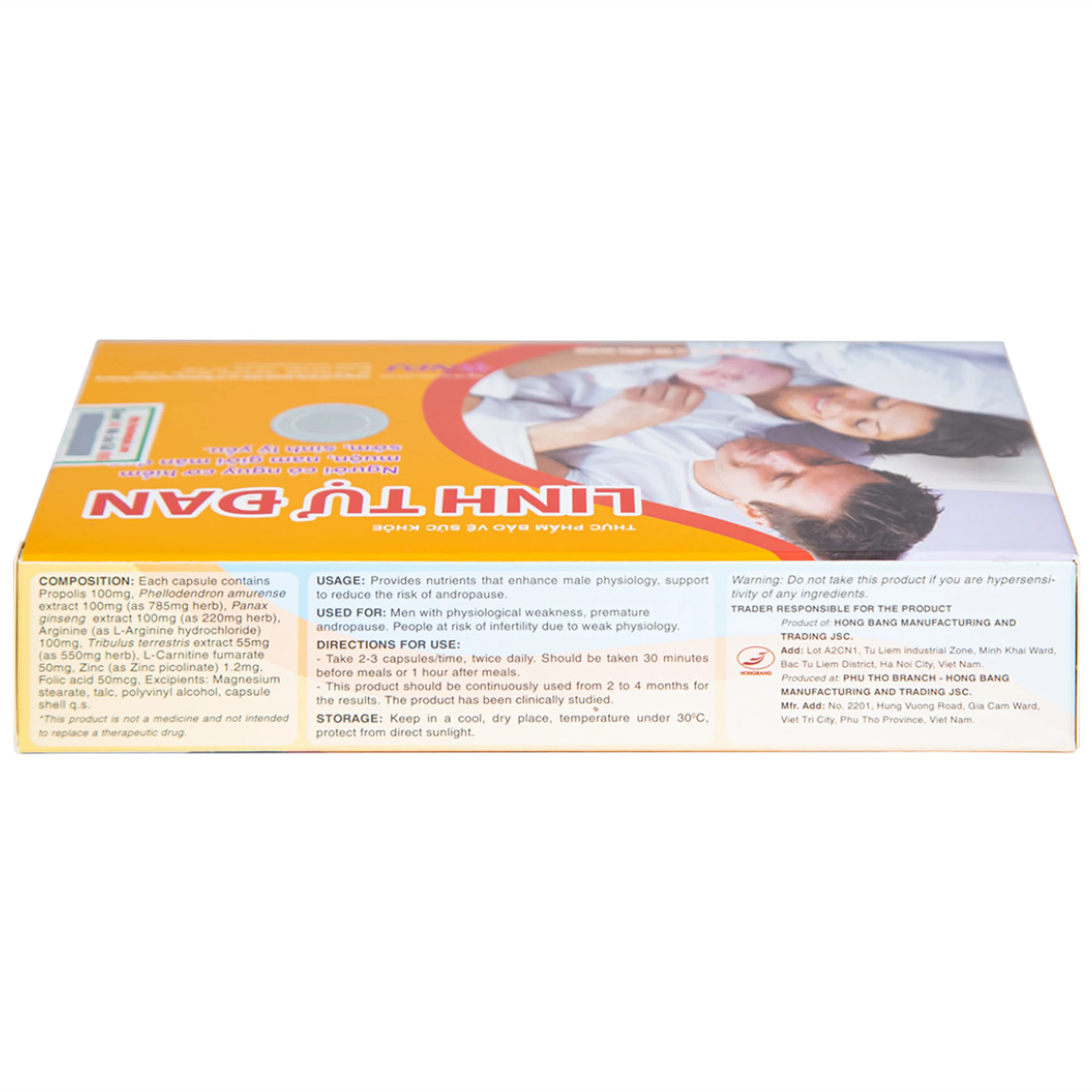 Viên uống hỗ trợ sinh lý Linh Tự Đan (3 vỉ x 10 viên)