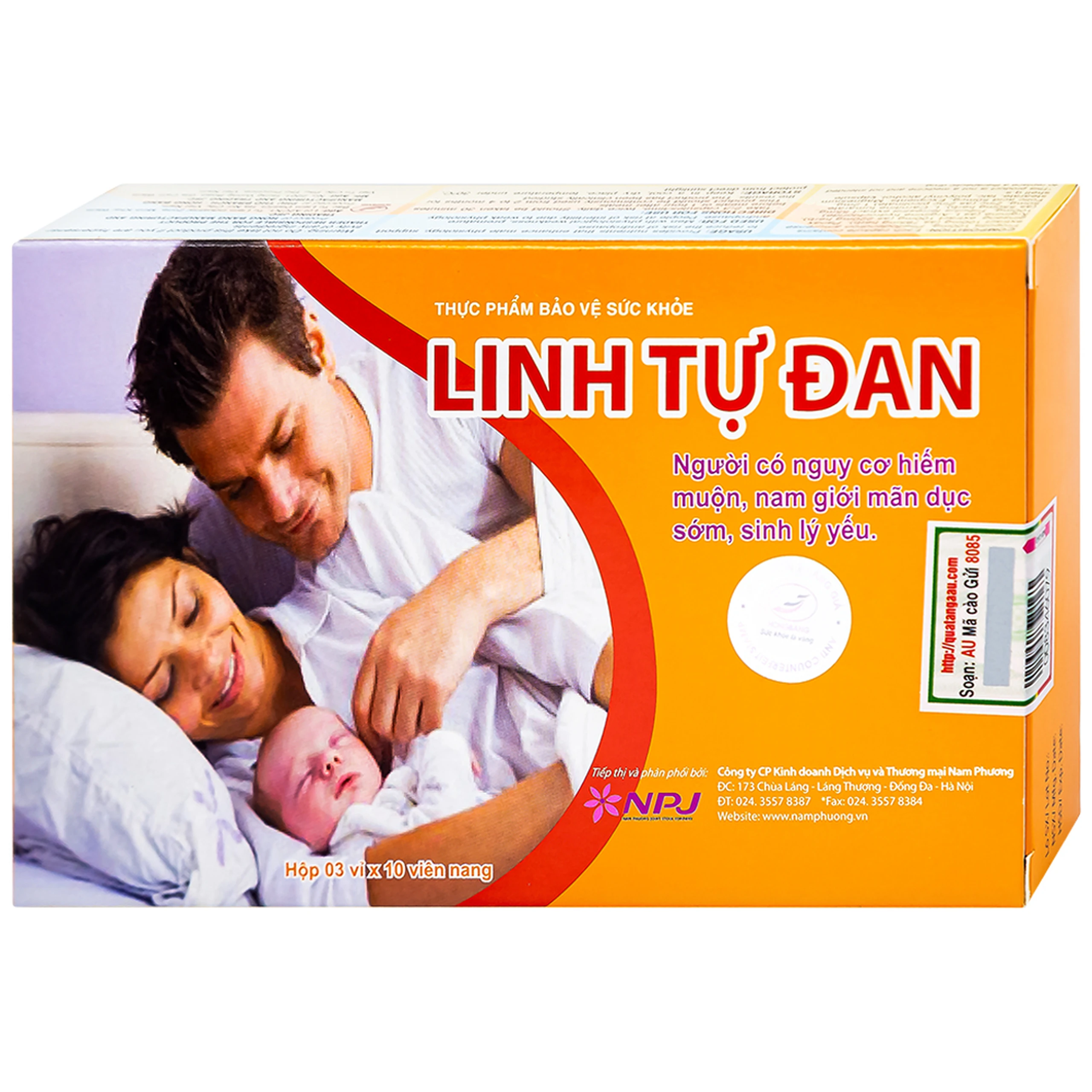Viên uống hỗ trợ sinh lý Linh Tự Đan (3 vỉ x 10 viên)