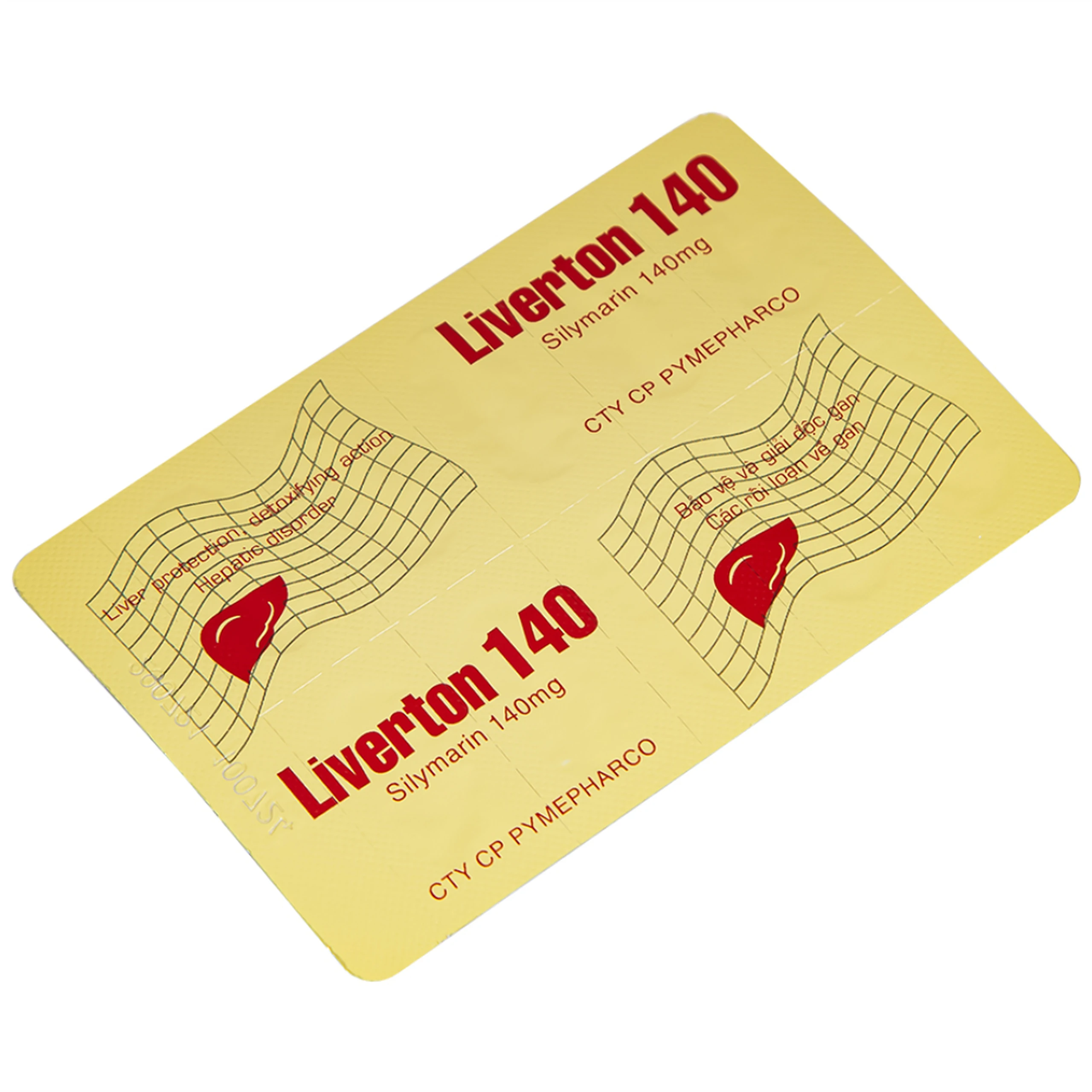 Thuốc Liverton 140 Pymepharco điều trị bệnh gan, giải độc gan, rối loạn về gan (10 vỉ x 10 viên) 