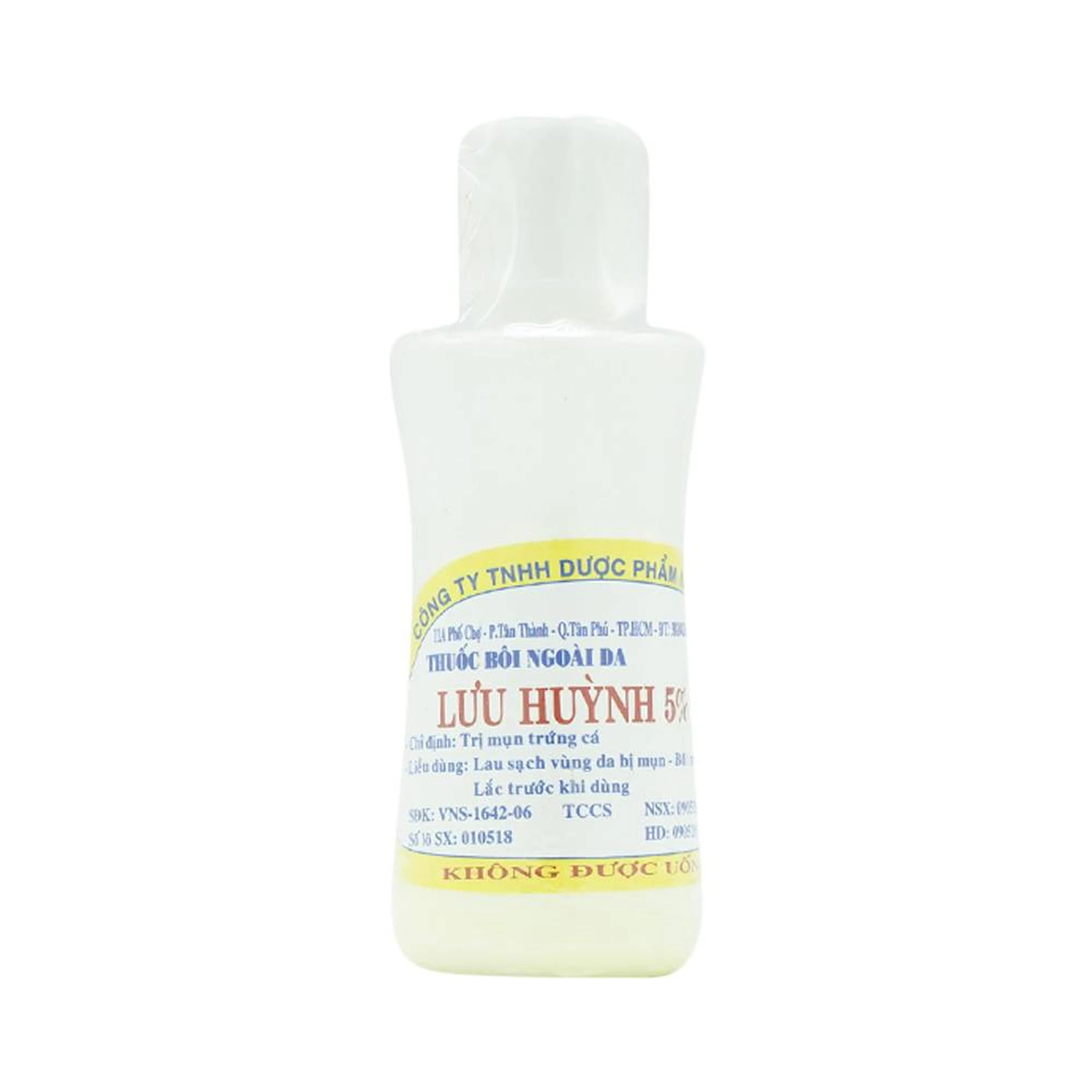 Dung dịch Lưu Huỳnh 5% Nam Việt điều trị mụn trứng cá (60ml)