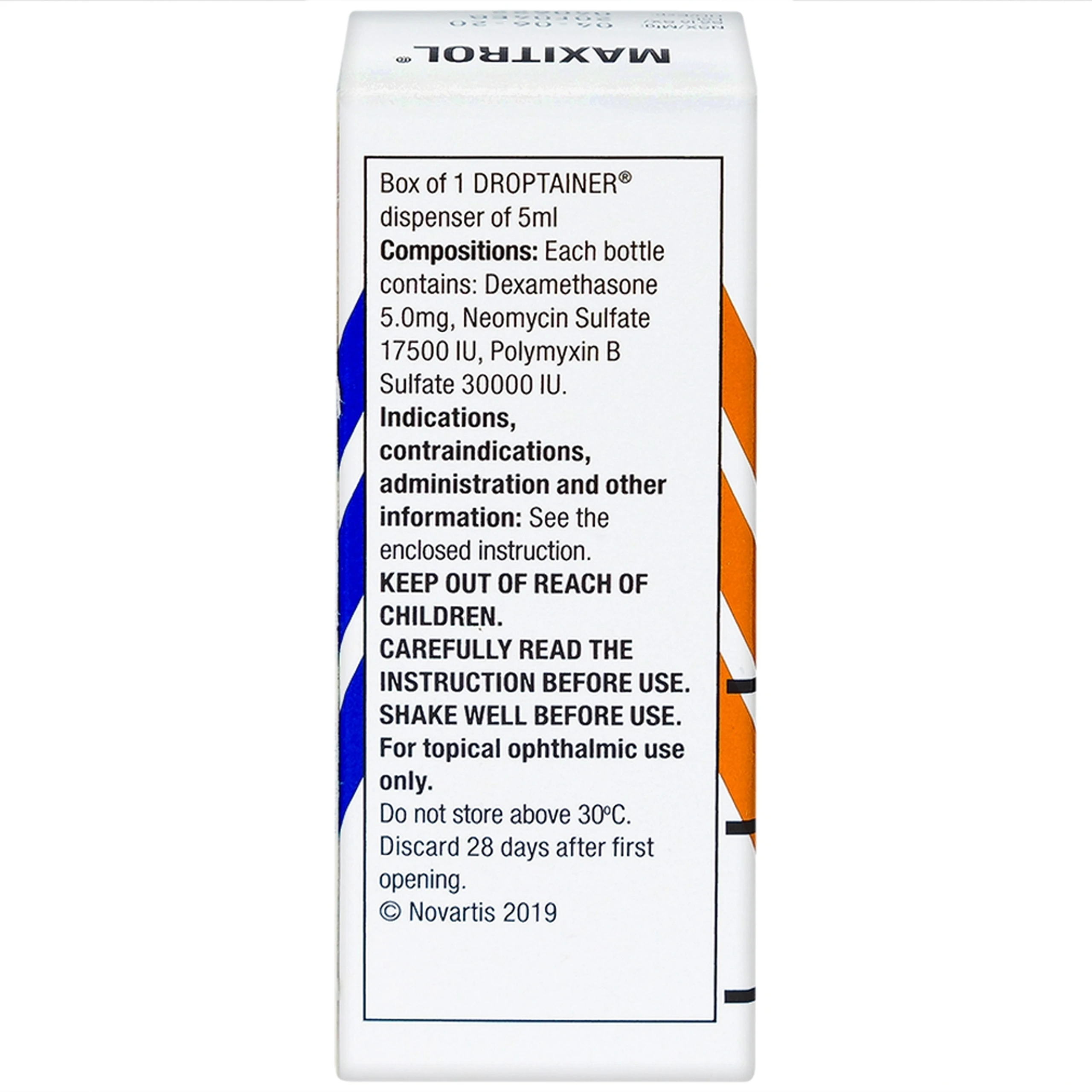 Thuốc nhỏ mắt Maxitrol Alcon điều trị viêm mắt (5ml)