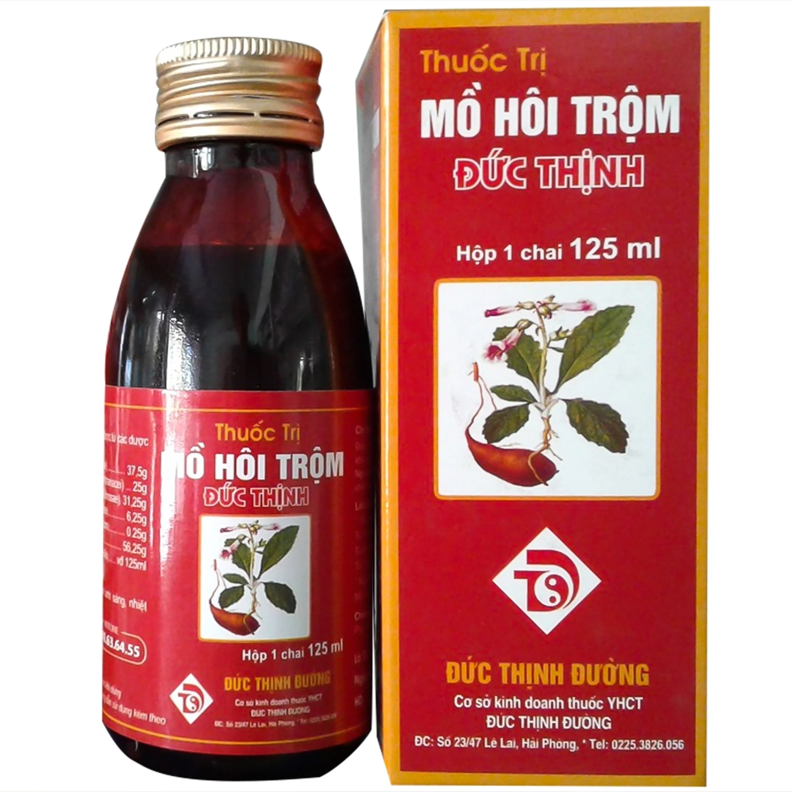Thuốc trị mồ hôi trộm Đức Thịnh đặc trị ra mồ hôi trộm, kém ăn, khó ngủ (125ml)