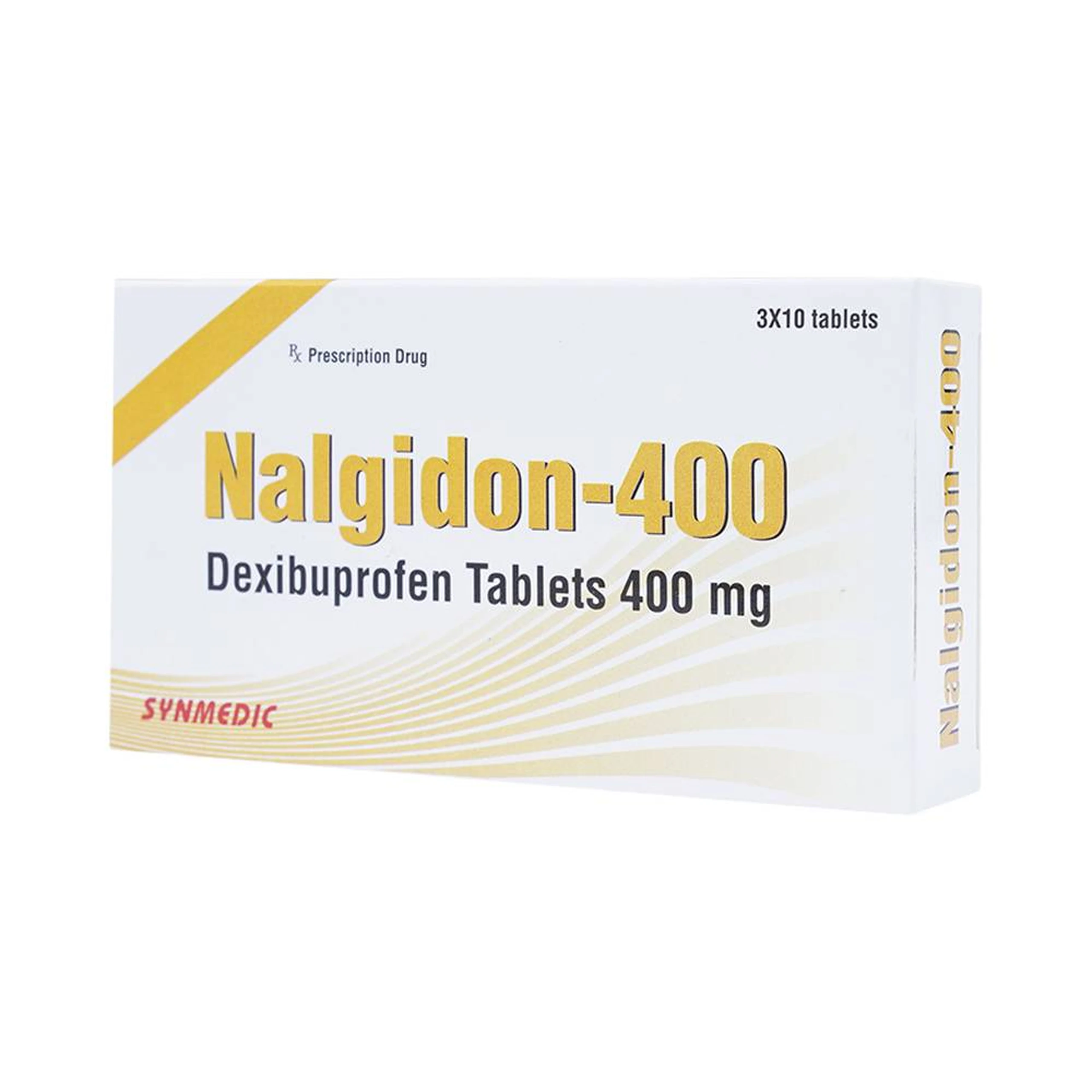Viên nén Nalgidon-400 Synmedic điều trị thống kinh, nhức đầu, đau răng (3 vỉ x 10 viên)