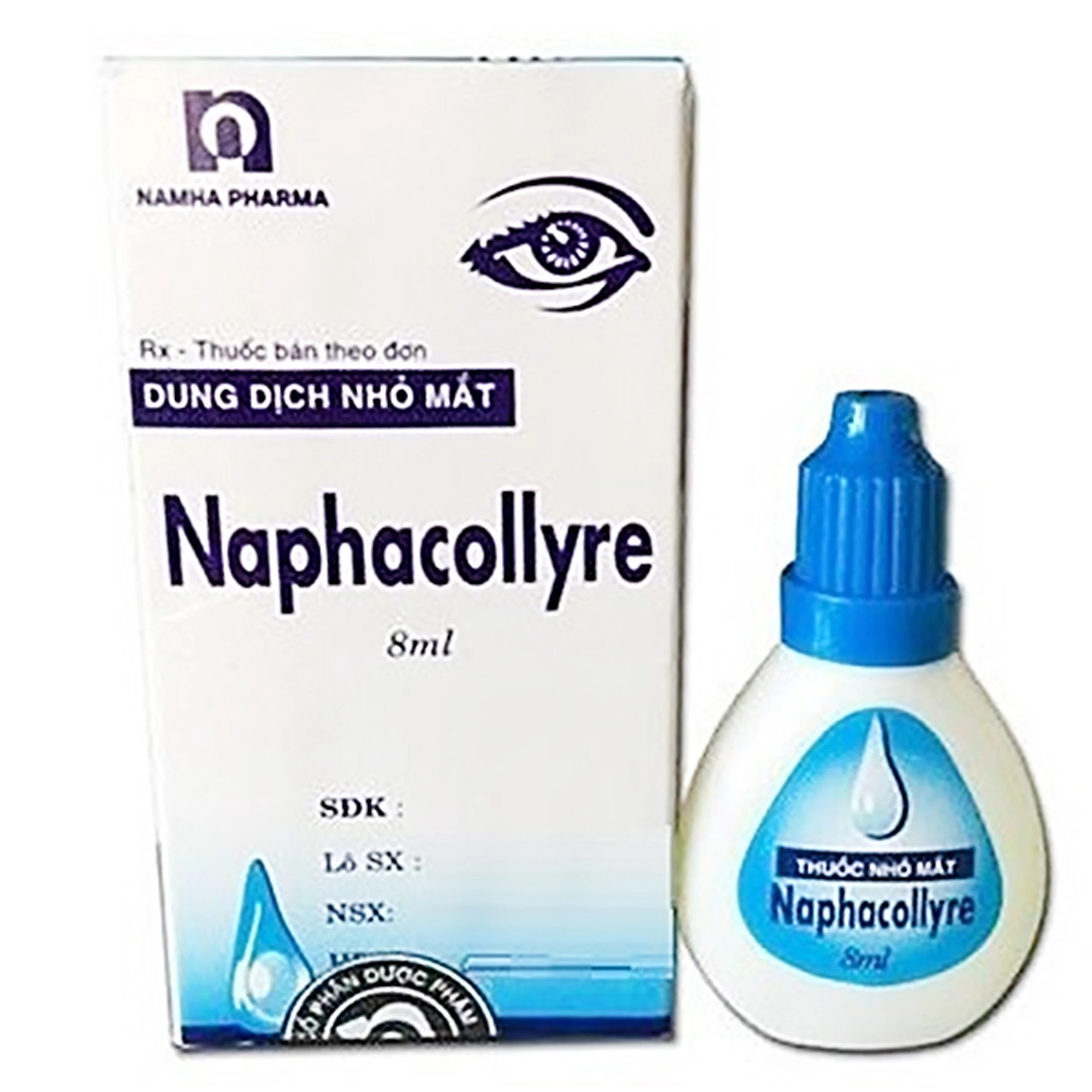 Thuốc nhỏ mắt Naphacollyre Nam Hà điều trị nhiễm khuẩn mắt (8ml)