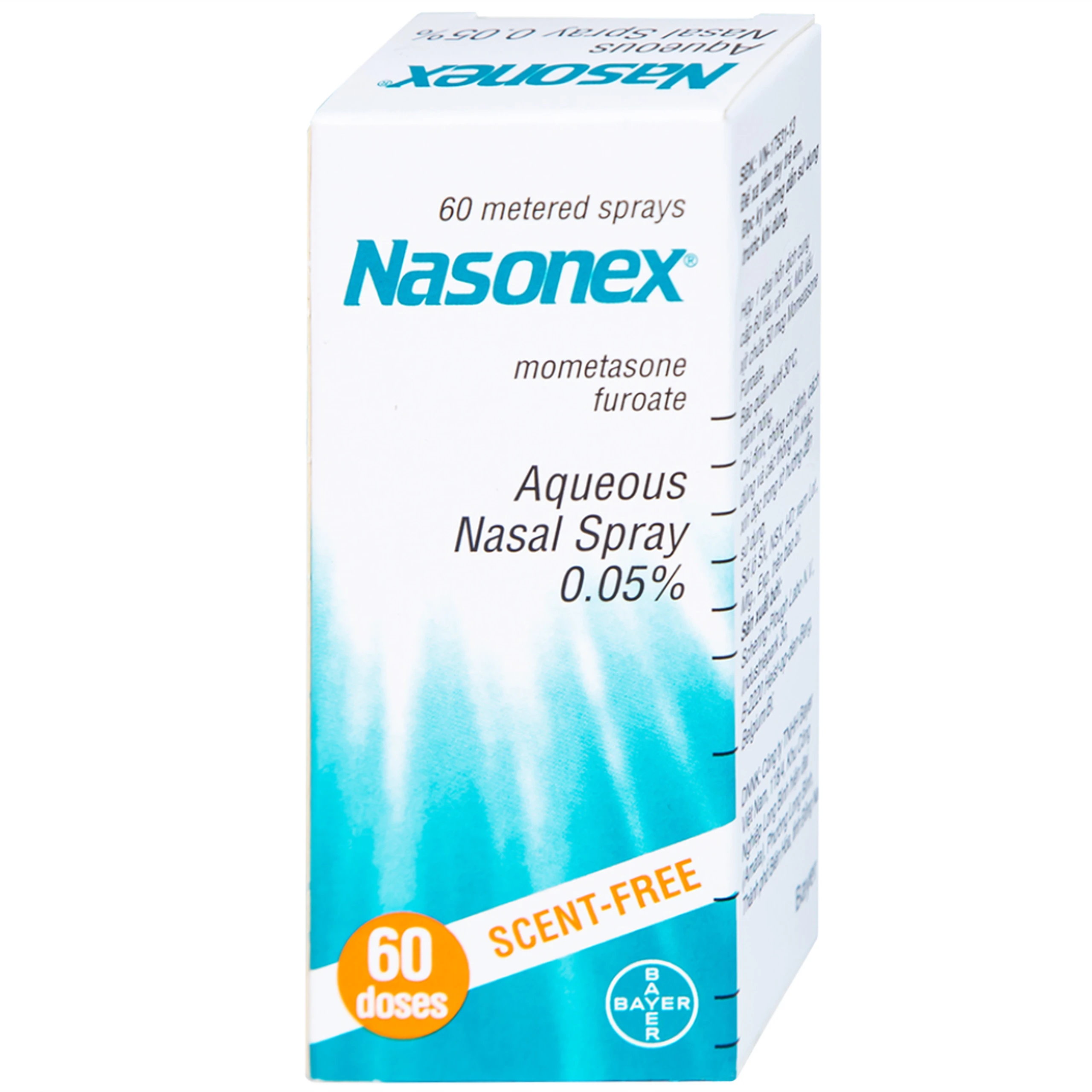 Thuốc xịt mũi Nasonex Bayer điều trị viêm mũi dị ứng (60 liều)