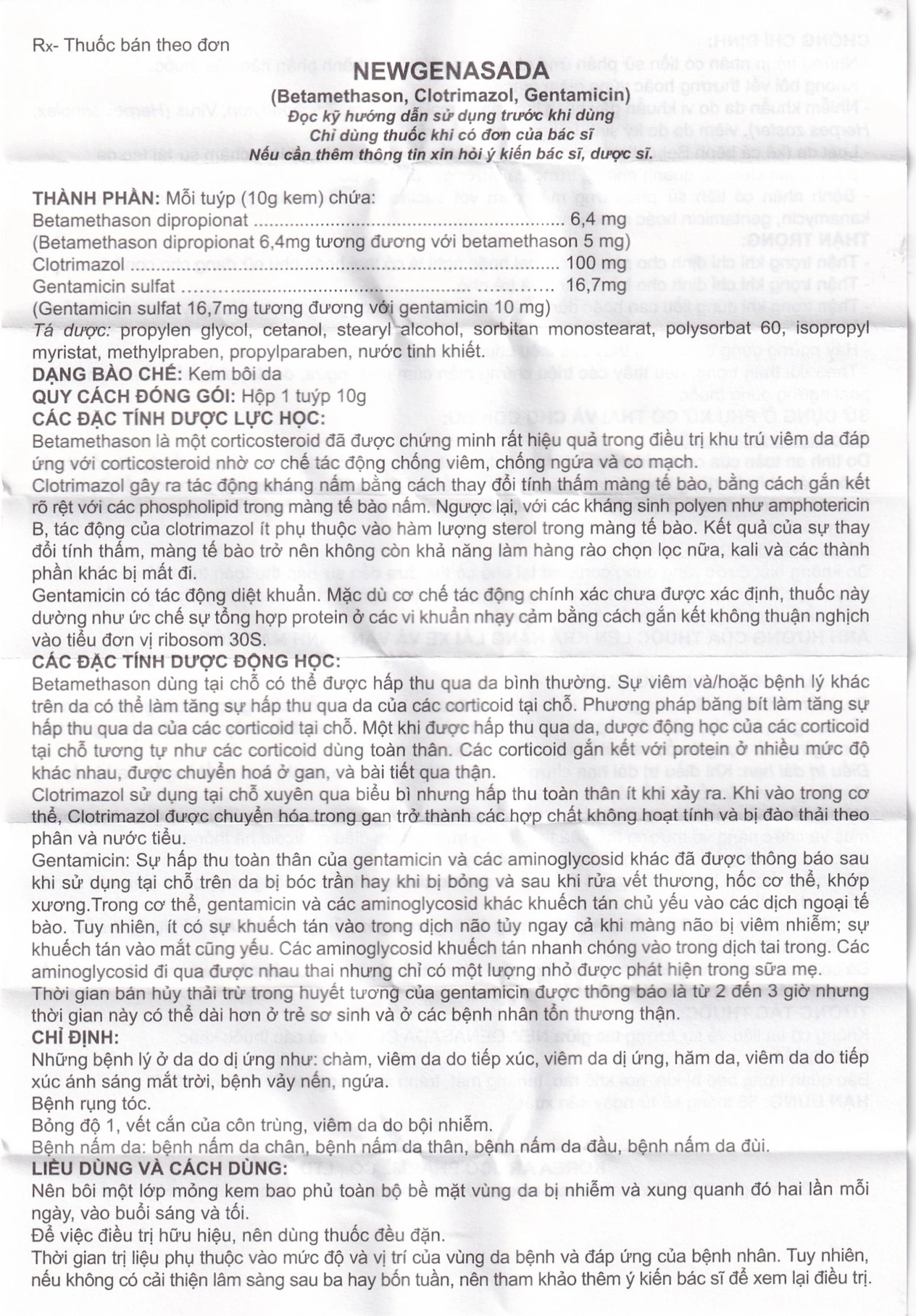 Kem bôi da NewgenAsada Arlico điều trị chàm, viêm da do tiếp xúc, dị ứng (10g)