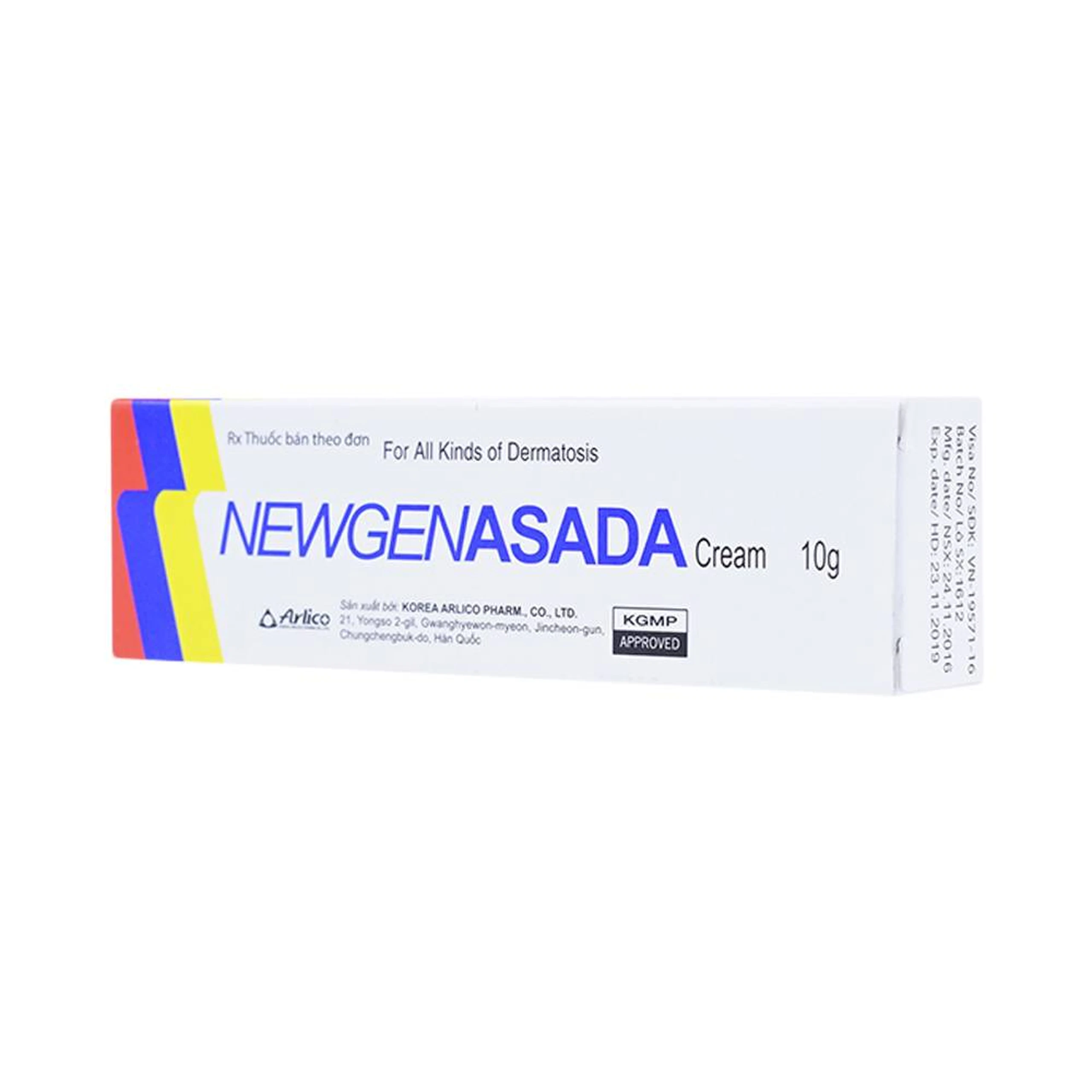 Kem bôi da NewgenAsada Arlico điều trị chàm, viêm da do tiếp xúc, dị ứng (10g)