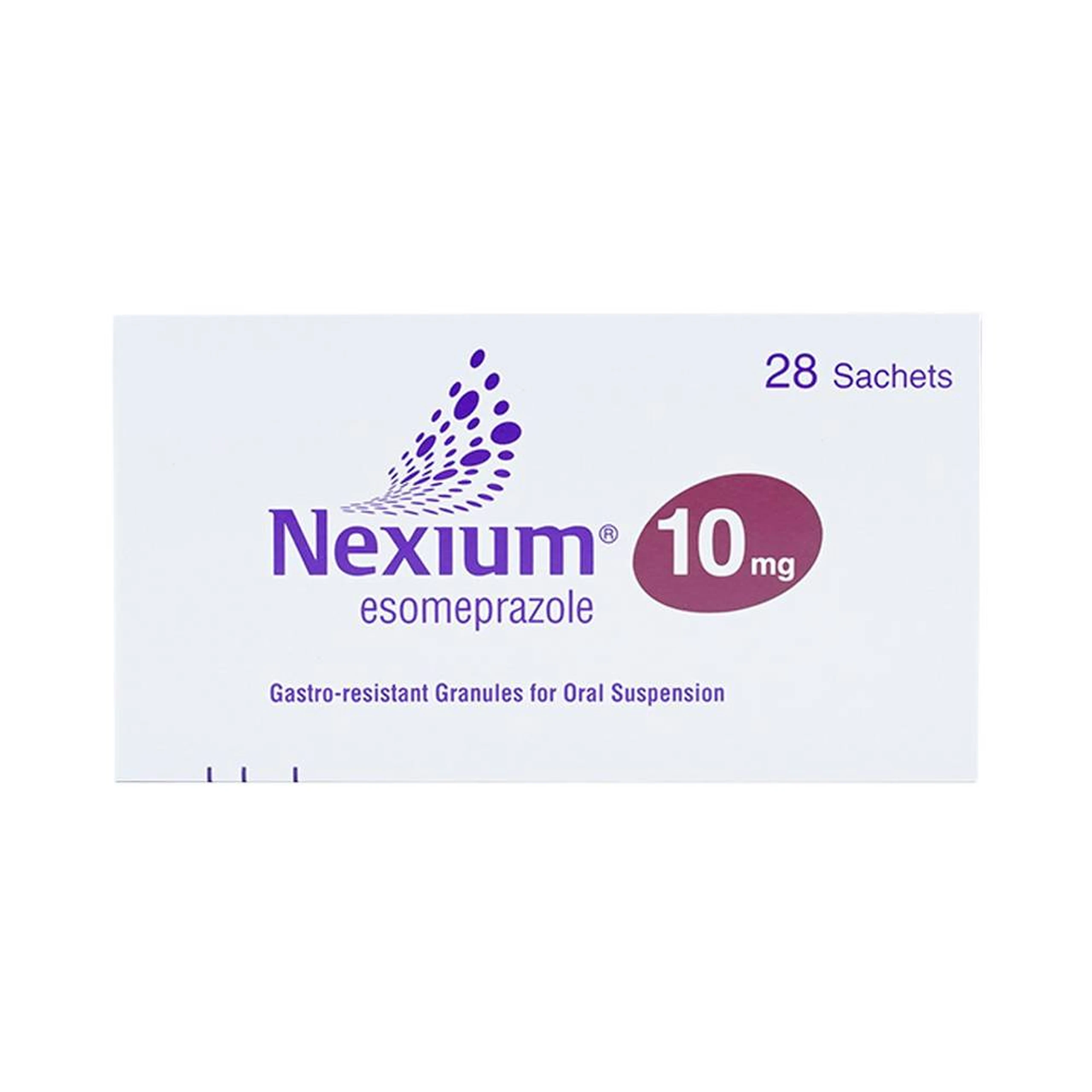 Cốm Nexium 10mg AstraZeneca điều trị trào ngược dạ dày - thực quản (28 gói)