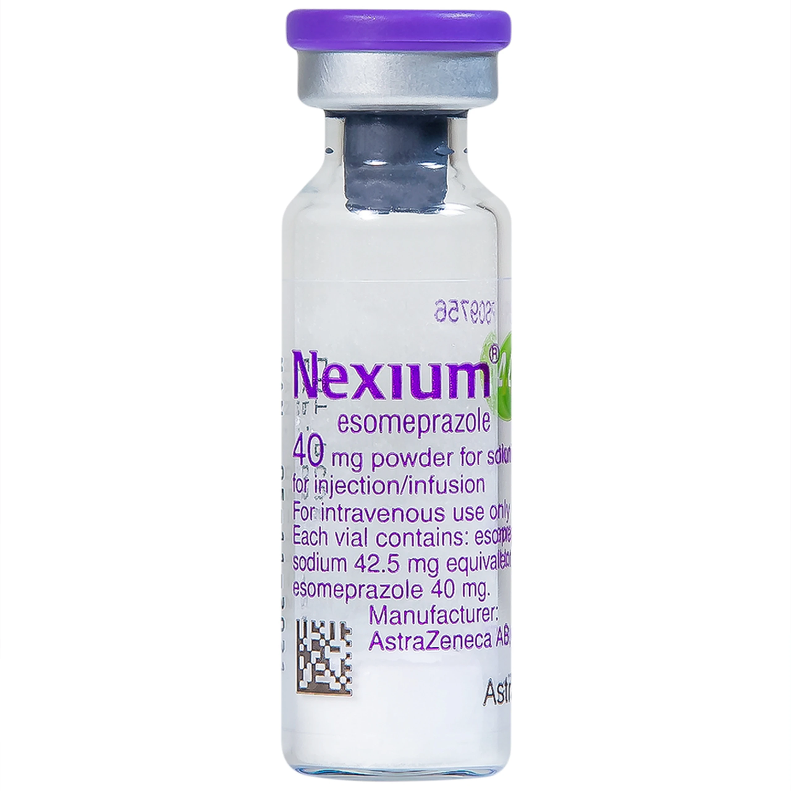 Bột pha tiêm Nexium 40mg AstraZeneca điều trị kháng tiết dịch vị, trào ngược dạ dày - thực quản (1 lọ)