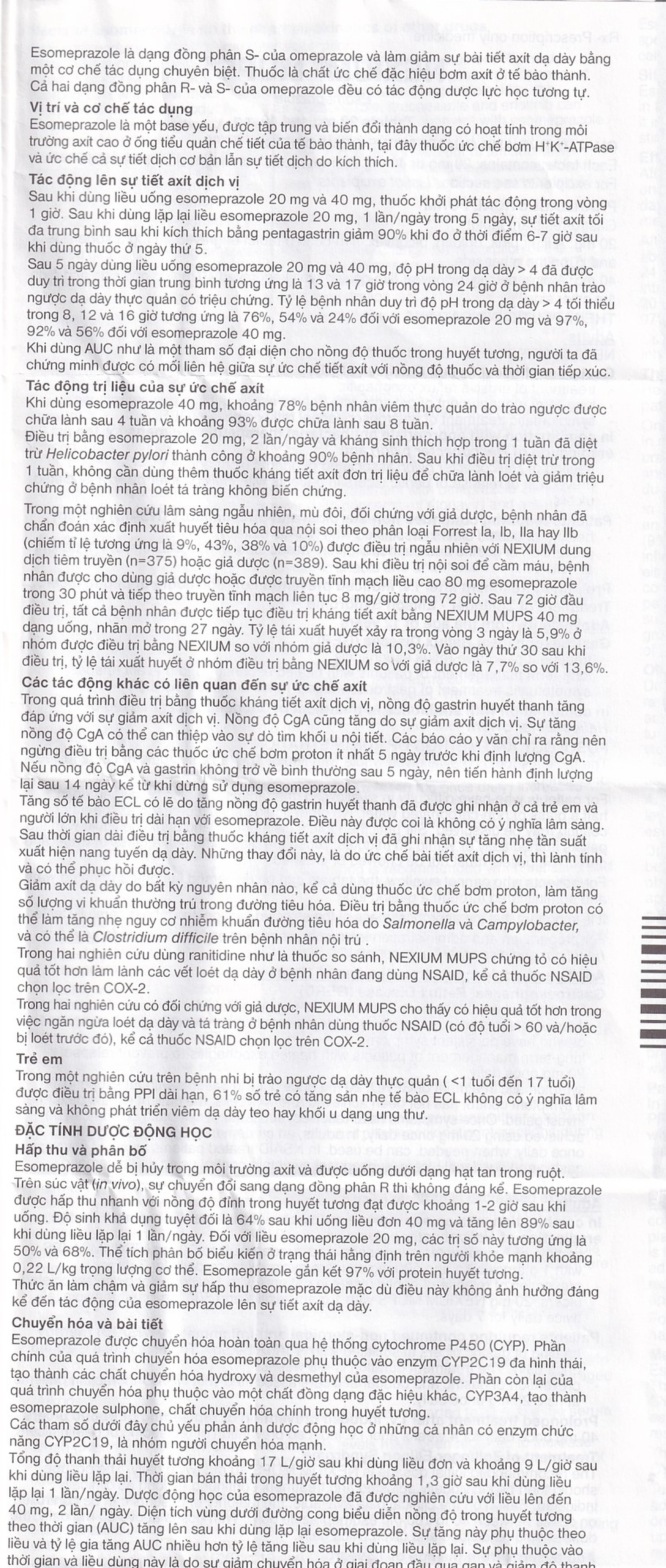 Viên nén Nexium Mups 40mg AstraZeneca điều trị trào ngược dạ dày - thực quản, loét dạ dày (2 vỉ x 7 viên)
