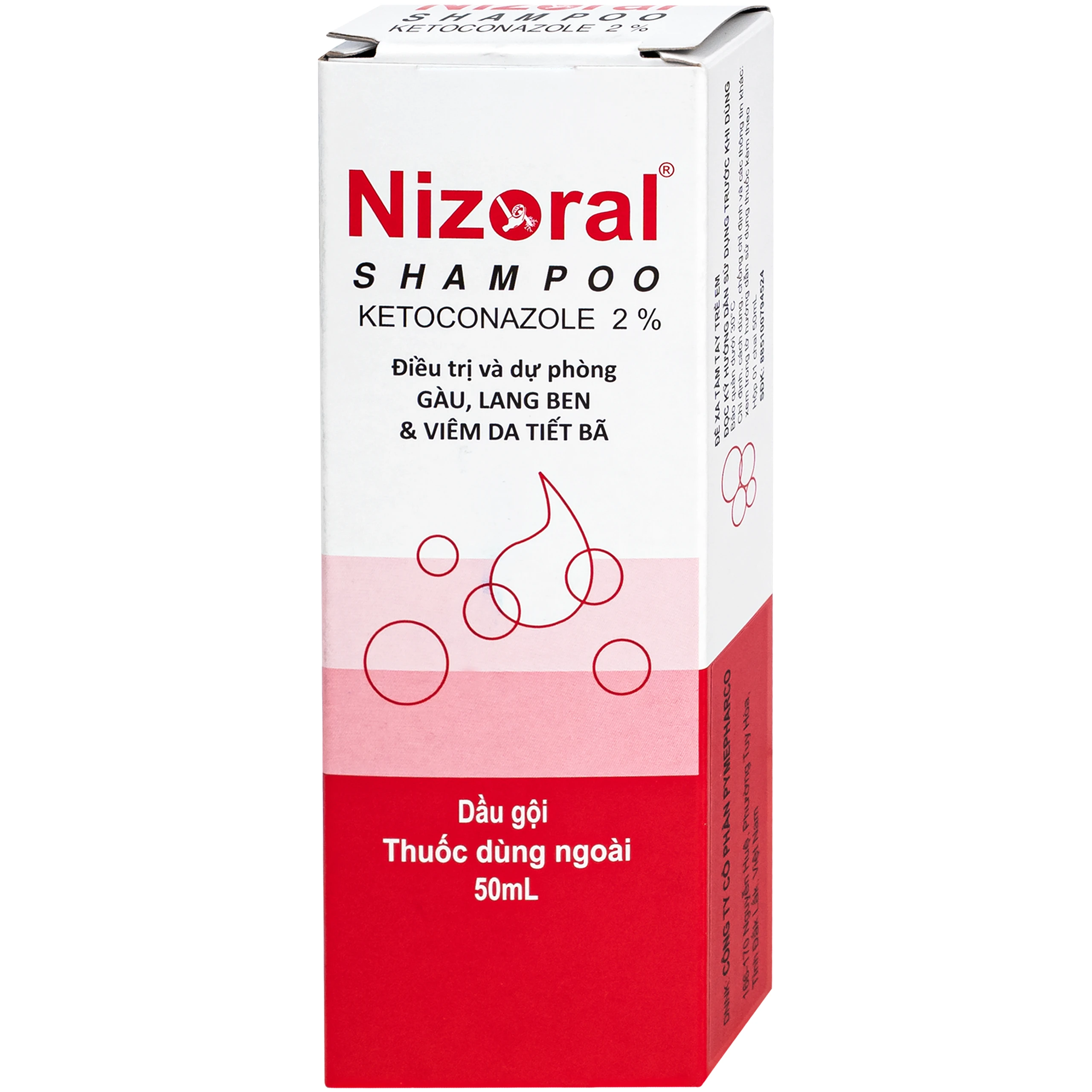 Dầu gội Nizoral shampoo Janssen điều trị và dự phòng gàu, ngứa da đầu và viêm da tiết bã (50ml) 2