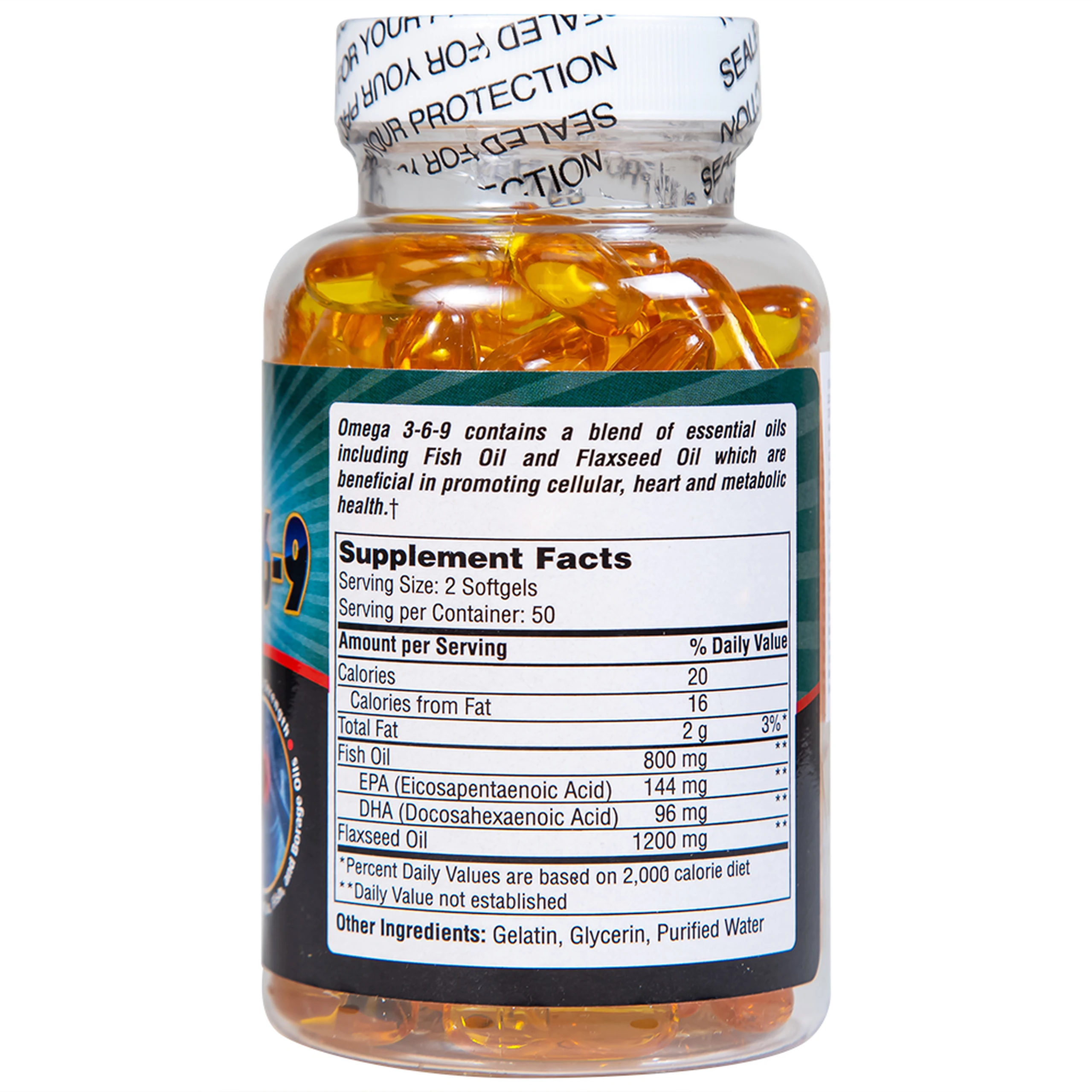 Viên uống hỗ trợ tim mạch, giảm nguy cơ xơ vữa động mạch Omega 3-6-9 Pharmekal (100 viên)