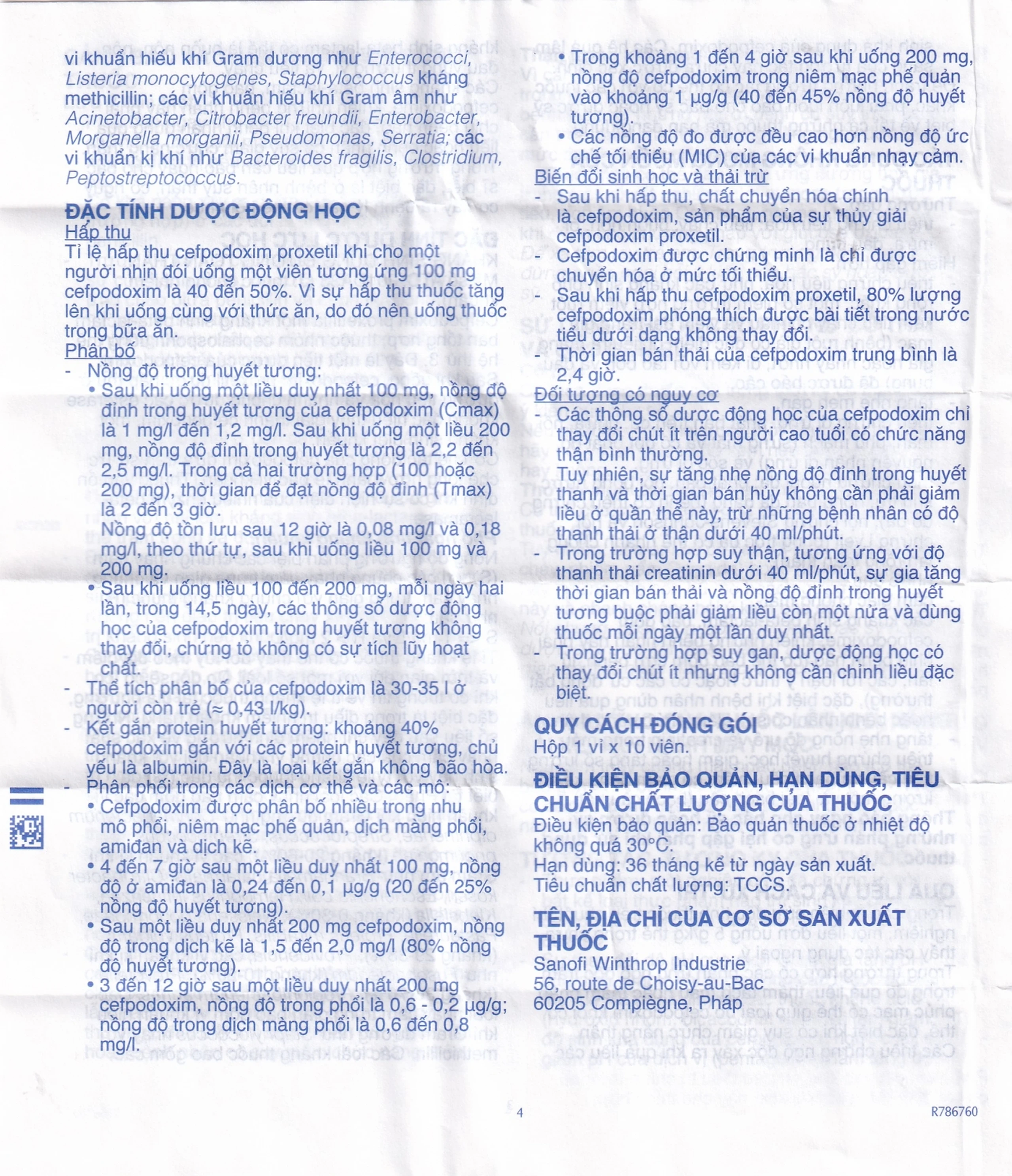 Thuốc Orelox 100mg Sanofi điều trị các chứng nhiễm khuẩn, viêm họng, viêm xoang cấp (1 vỉ x 10 viên)