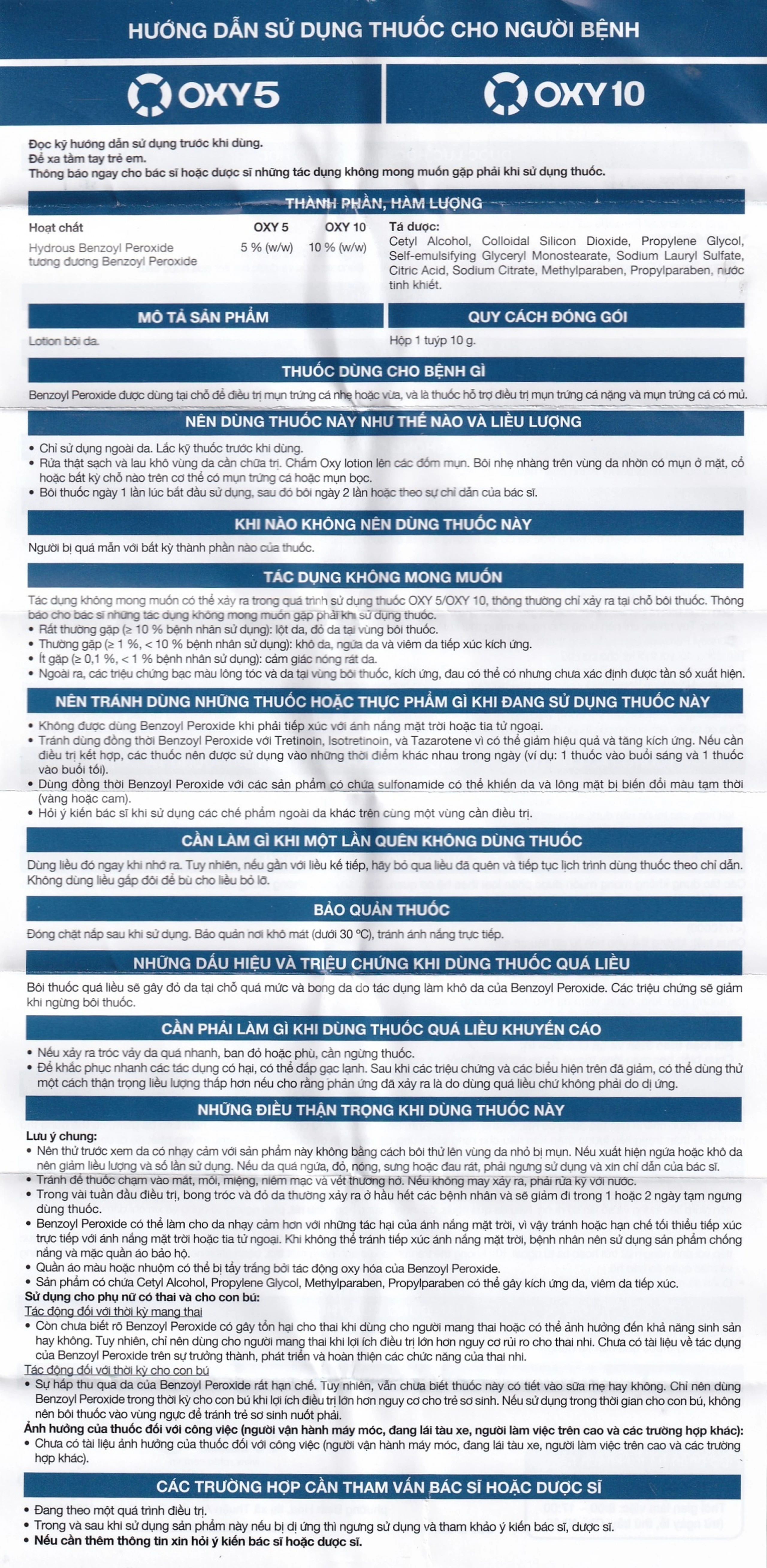 Lotion bôi da Oxy5 Rohto điều trị mụn bọc và mụn trứng cá (10g)