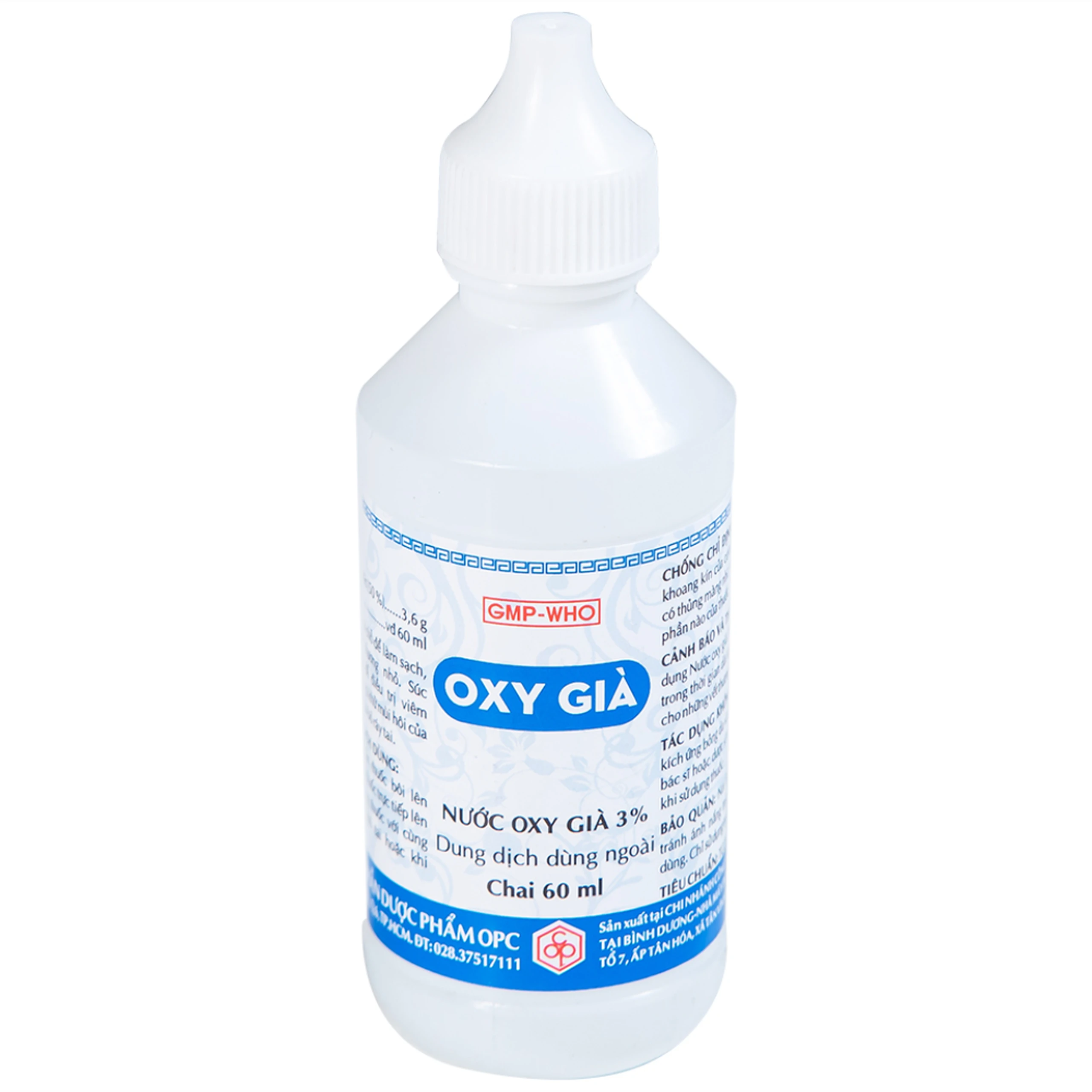 Nước Oxy Già 3% OPC làm sạch, sát trùng vết thương nhỏ (60ml) 
