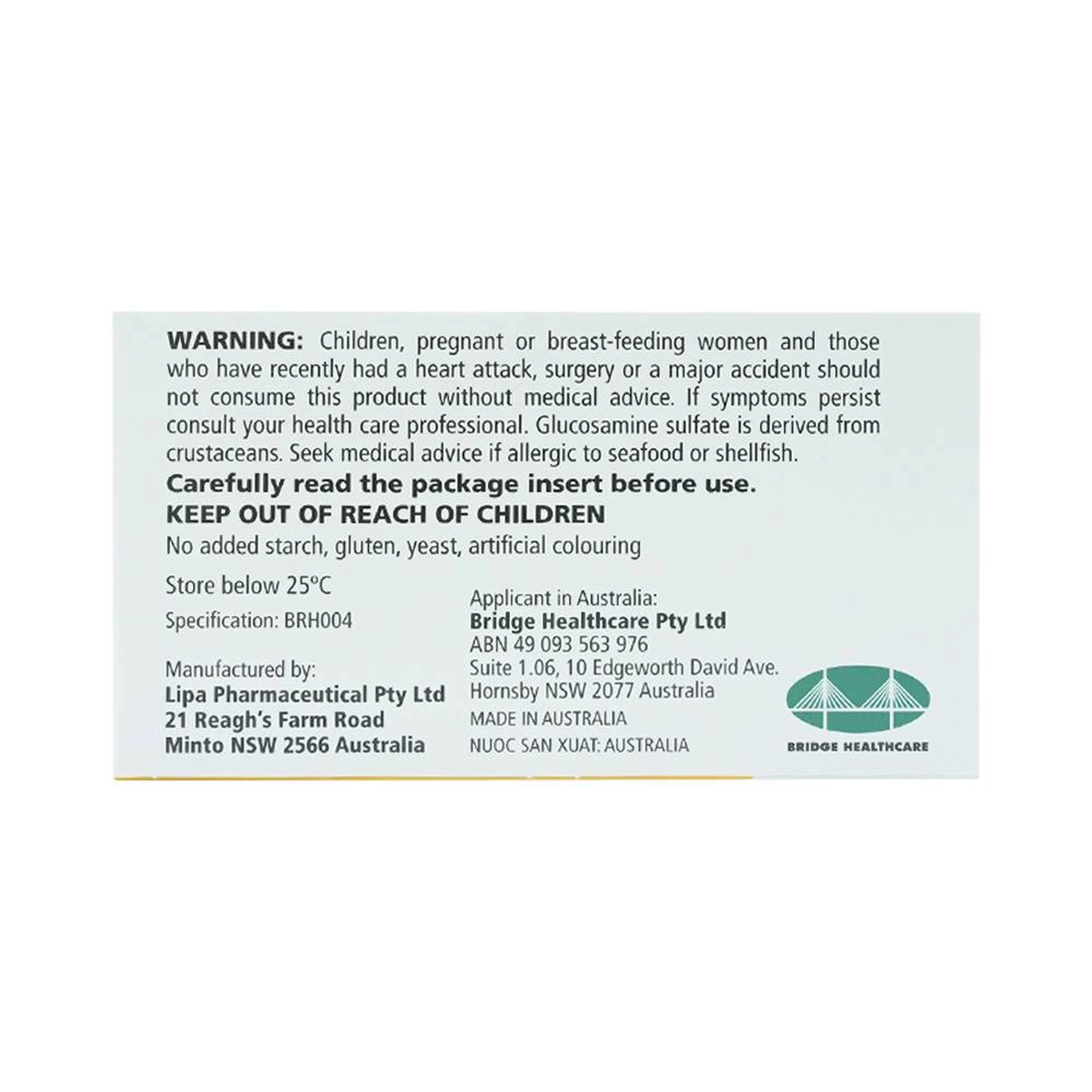 Thuốc Oztis Bridge Healthcare giảm triệu chứng của viêm khớp gối nhẹ và trung bình (6 vỉ x 10 viên)