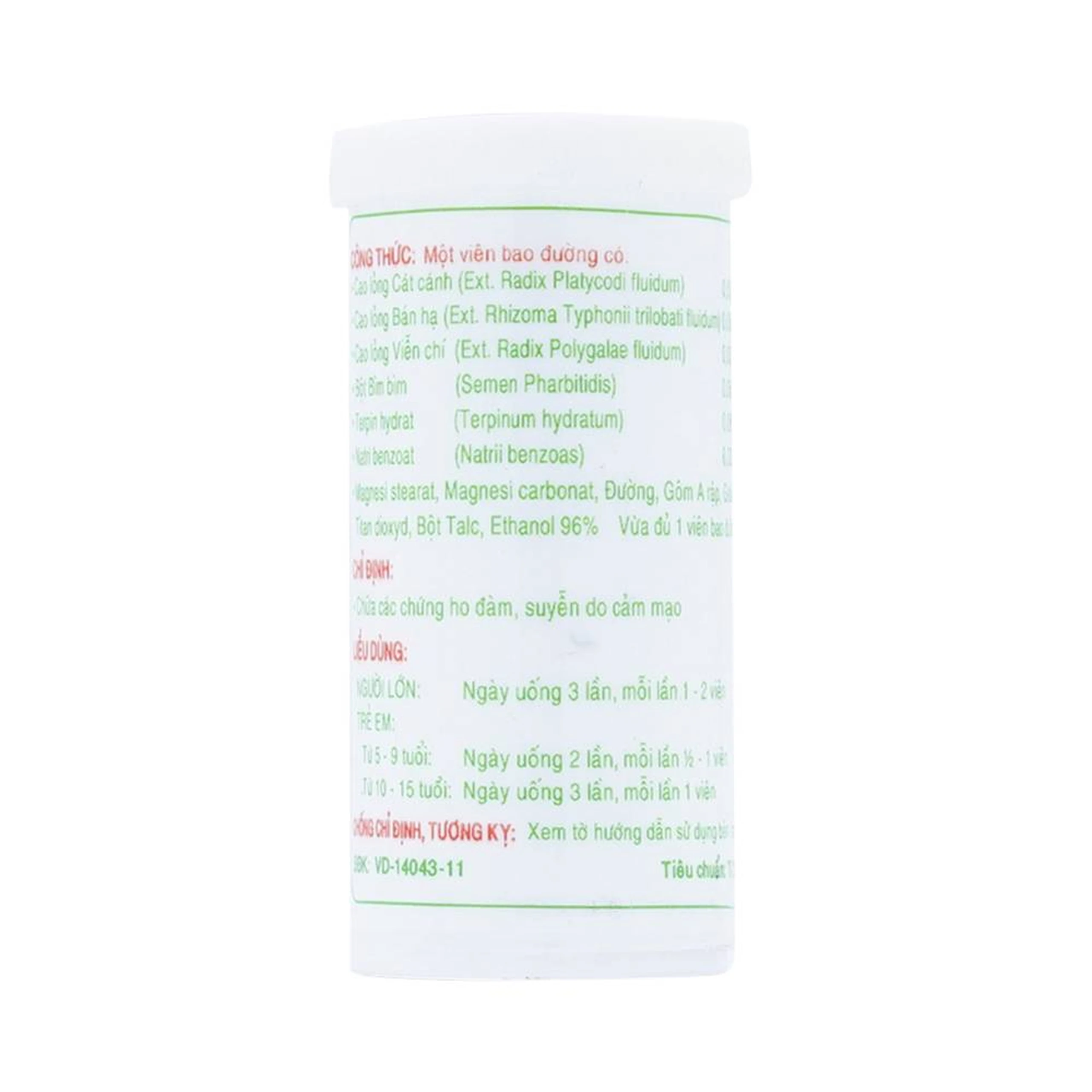 Viên nén Pectol Sagopha điều trị các chứng ho đàm, suyễn do cảm mạo (30 viên)