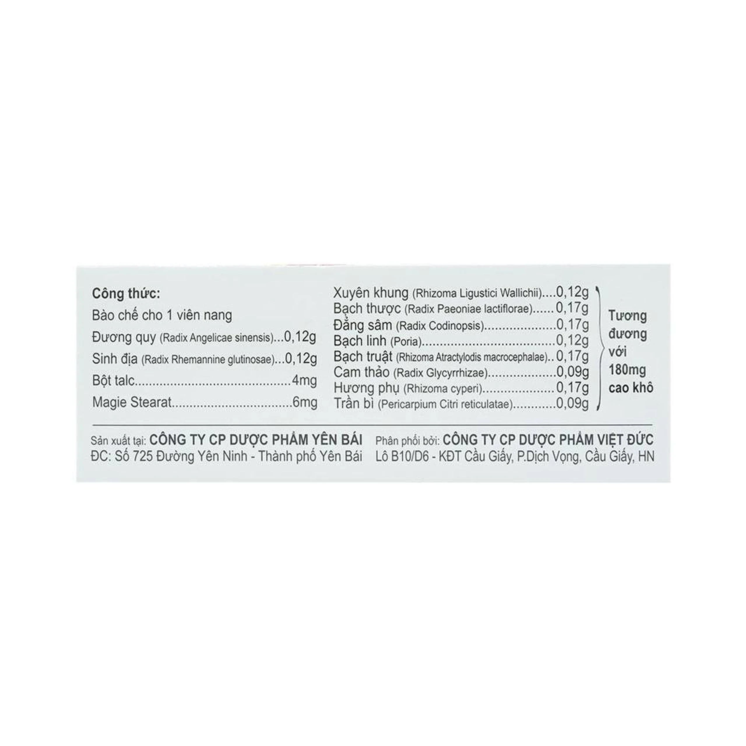 Thuốc điều kinh bổ huyết Phụ Huyết Khang YPharco điều trị rối loạn kinh nguyệt (5 vỉ x 10 viên)