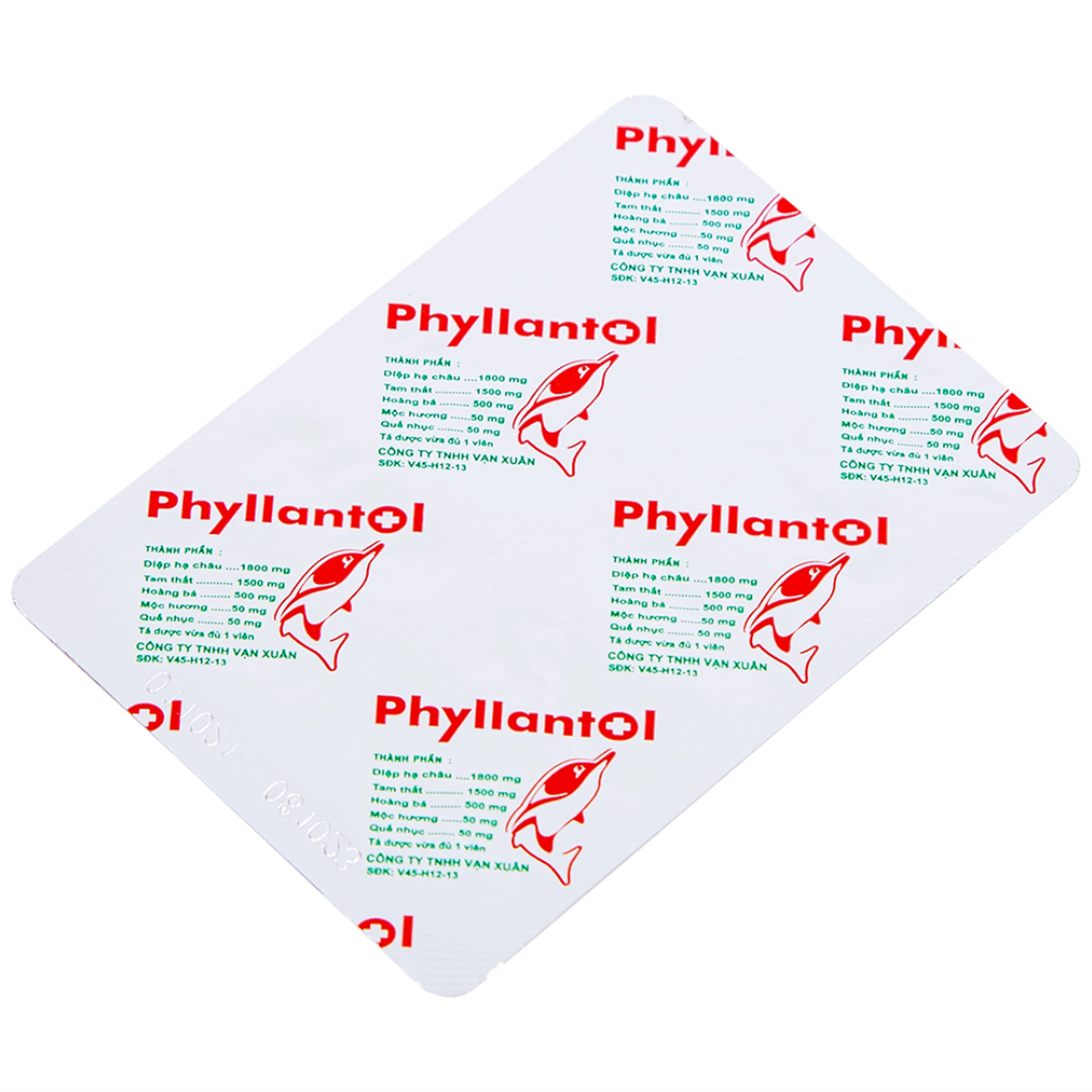 Viên nang Phyllantol Vạn Xuân điều trị bệnh tiêu hóa, gan mật, mệt mỏi, ngực sườn đầy tức (10 vỉ x 10 viên) 