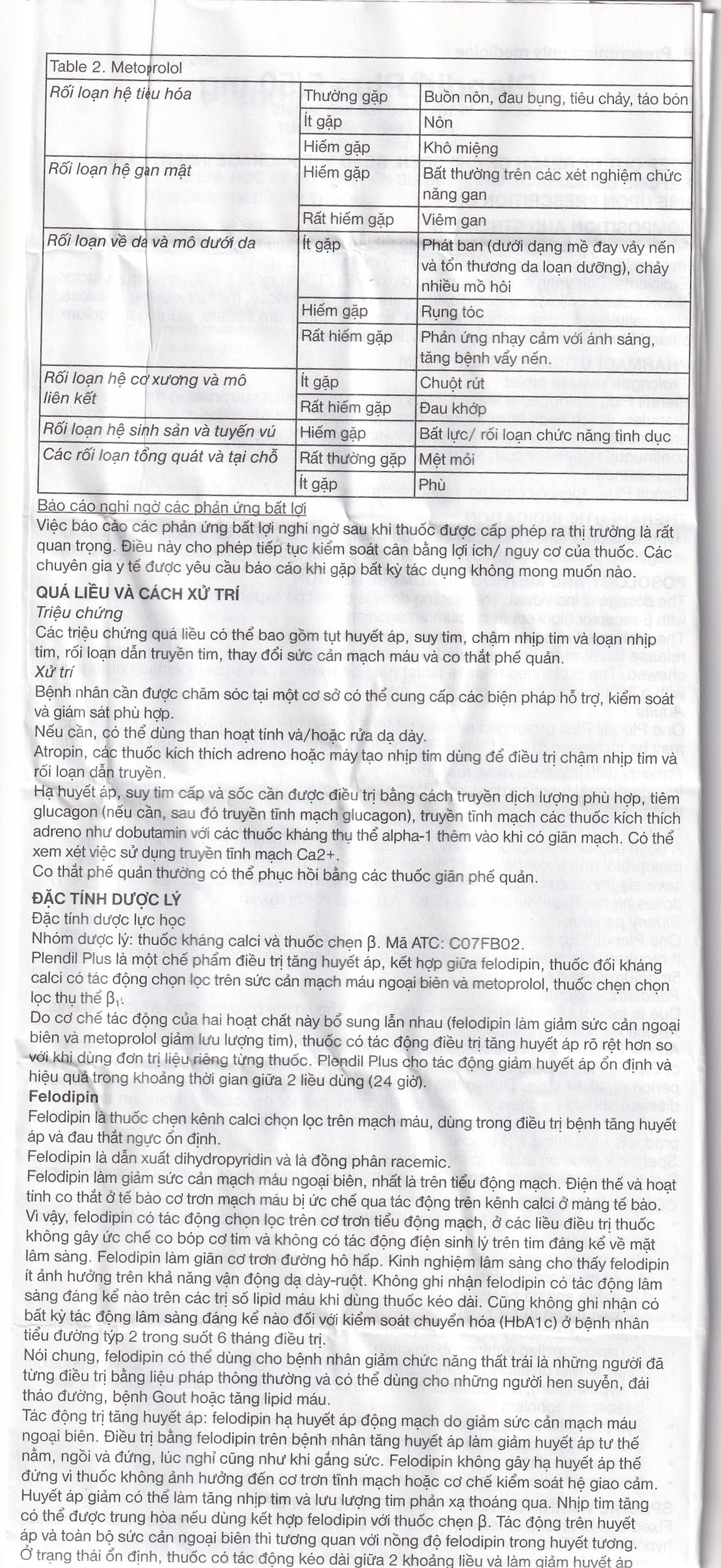 Viên nén Plendil Plus AstraZeneca điều trị tăng huyết áp (30 viên)