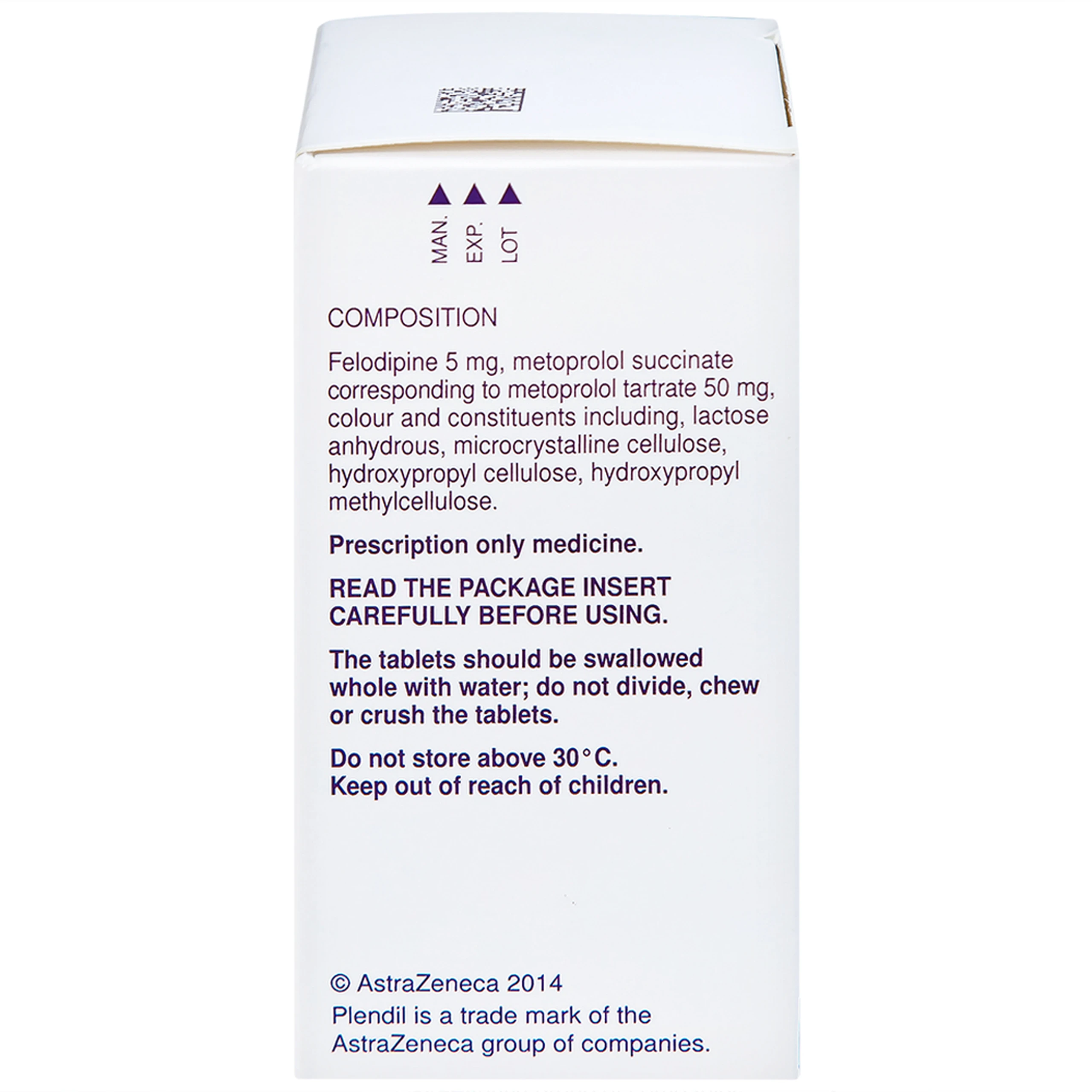 Viên nén Plendil Plus AstraZeneca điều trị tăng huyết áp (30 viên)