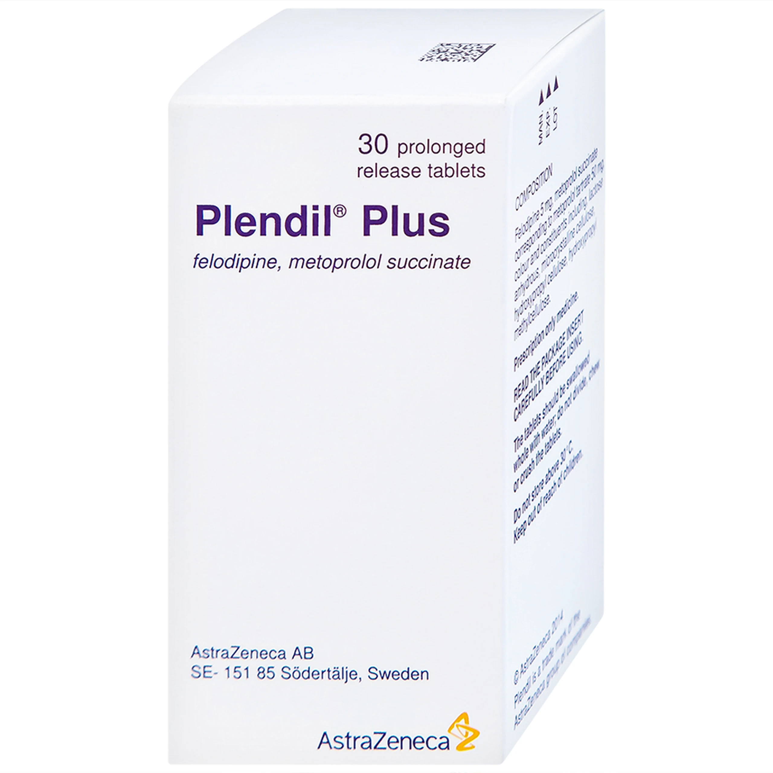Viên nén Plendil Plus AstraZeneca điều trị tăng huyết áp (30 viên)
