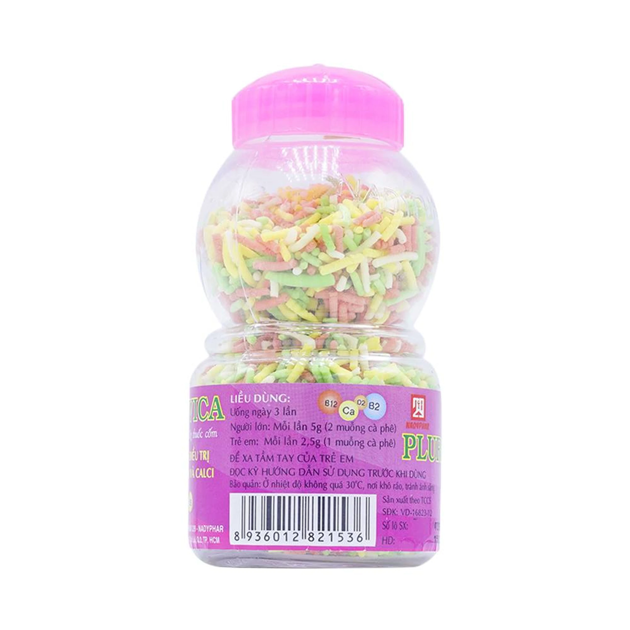 Cốm Plurivica NadyPhar phòng ngừa, điều trị thiếu vitamin và canxi (80g) 