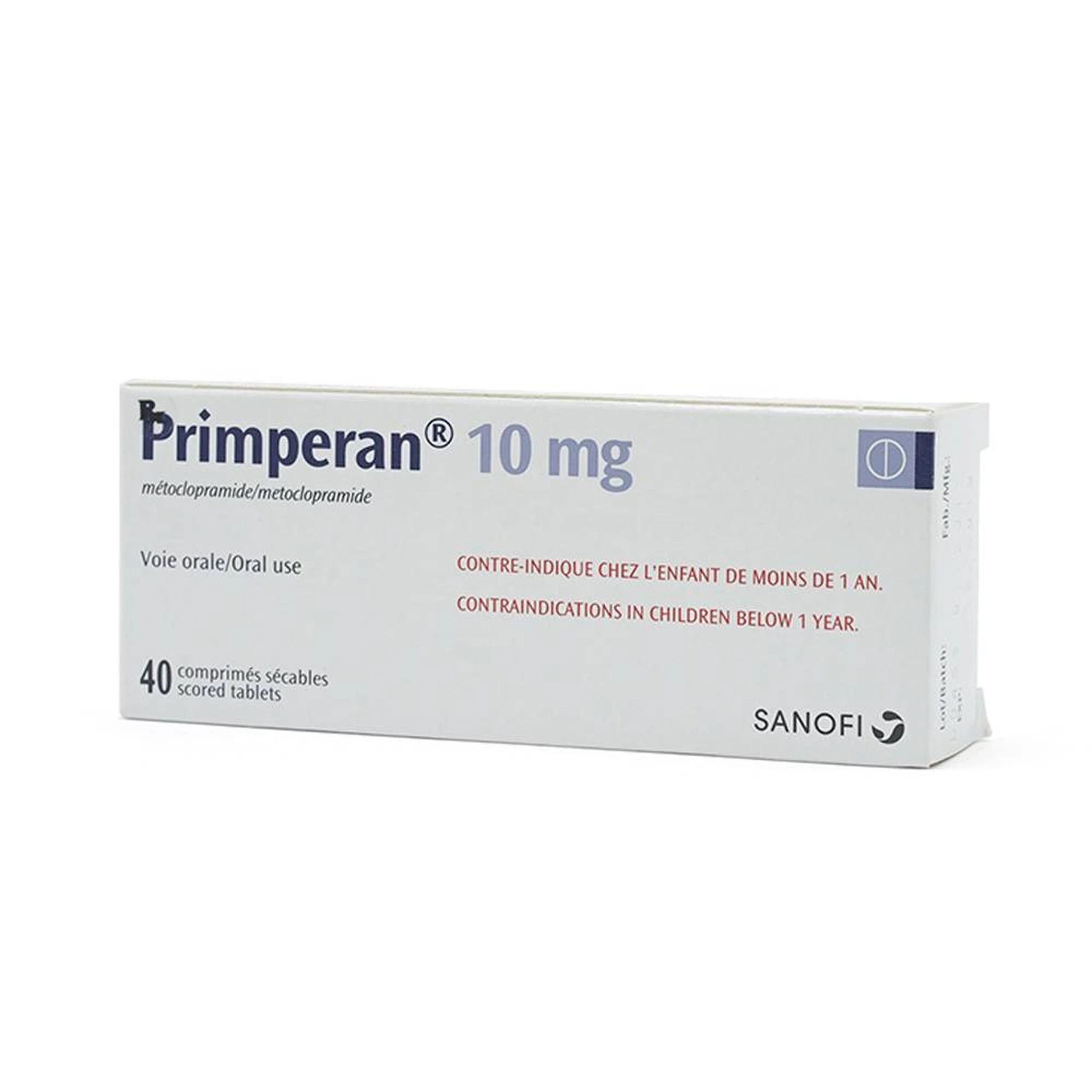 Thuốc Primperan 10mg Sanofi điều trị triệu chứng nôn và buồn nôn (2 vỉ x 20 viên) 