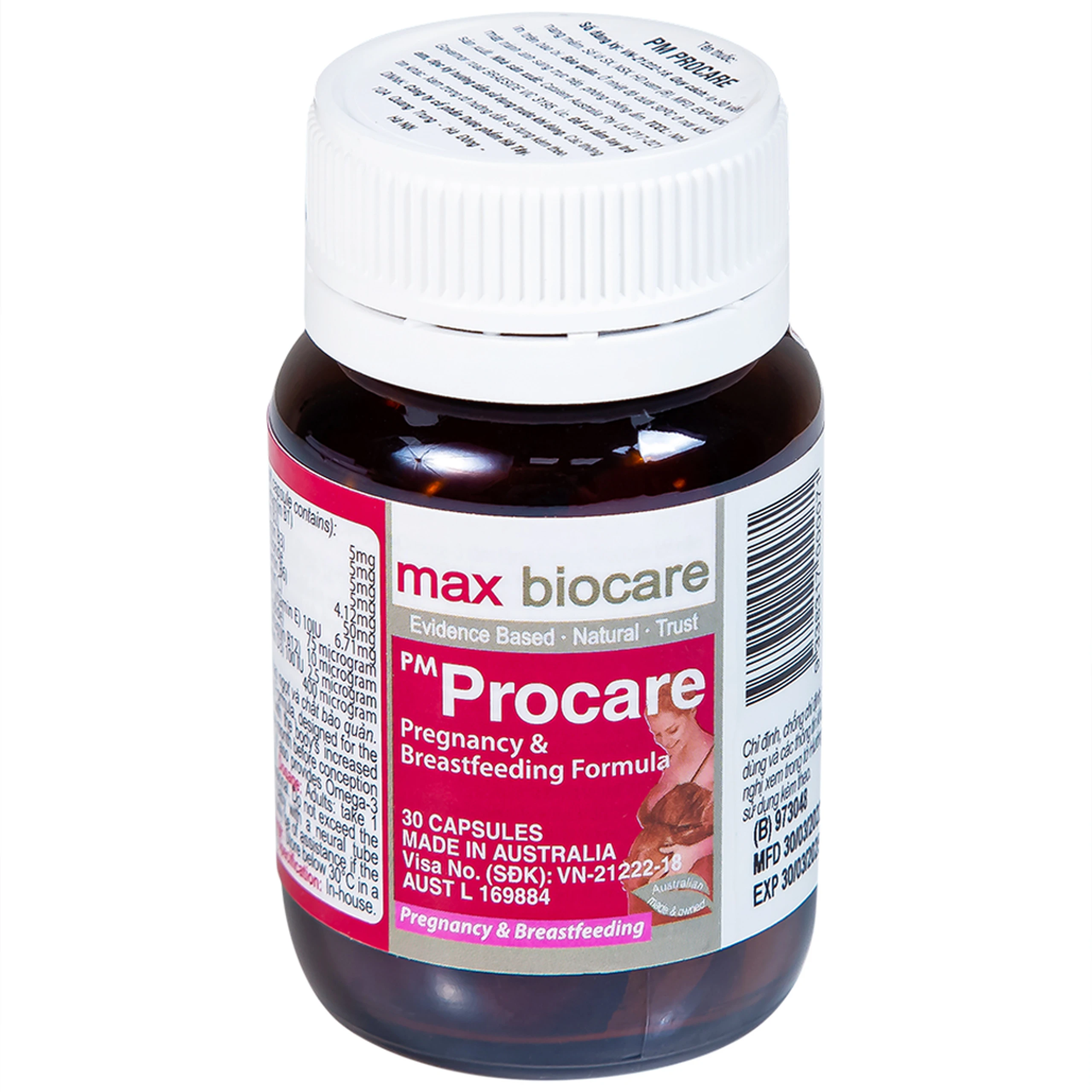 Thuốc PM Procare Catalent bổ sung DHA, EPA, Vitamin và khoáng chất (30 viên)