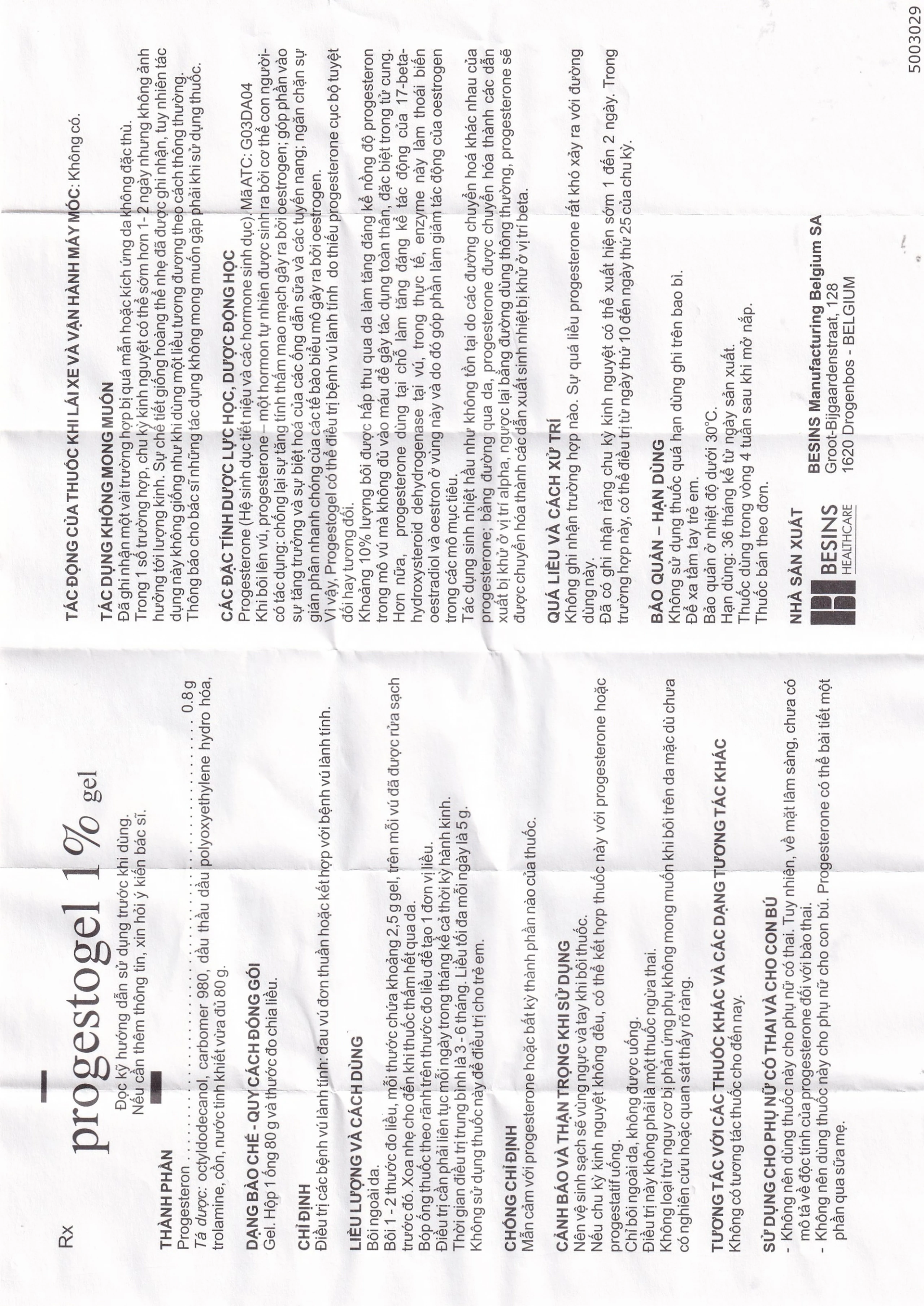 Gel Progestogel 1% Kolmar điều trị các bệnh vú lành tính (80g)