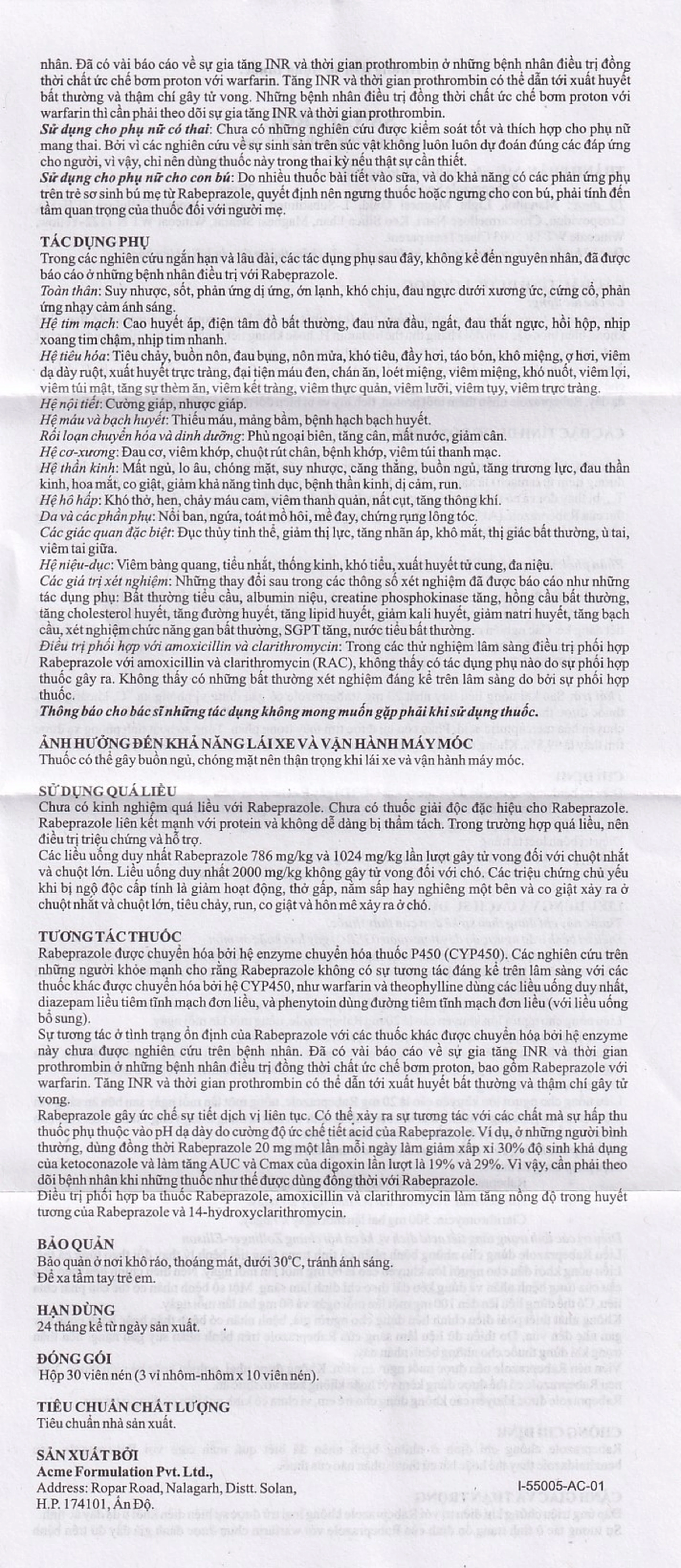 Thuốc Sanaperol điều trị bệnh trào ngược dạy dày, thực quản (3 vỉ x 10 viên)