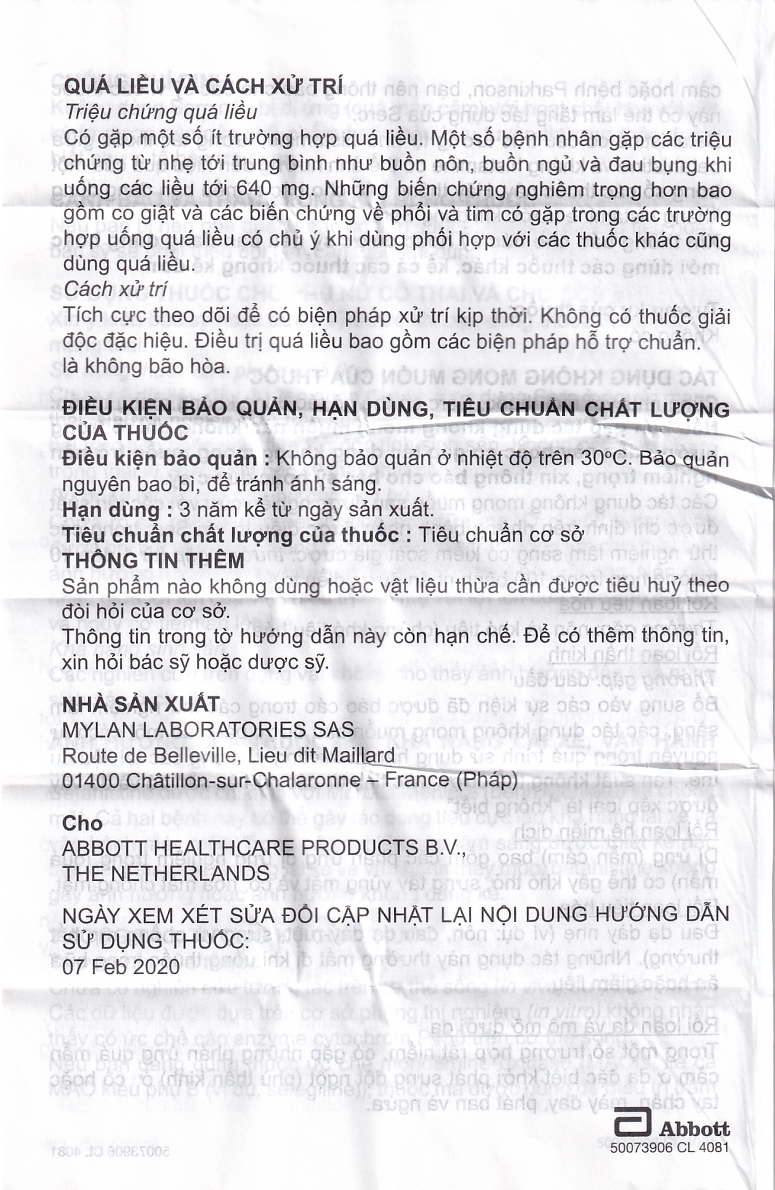 Thuốc Serc Abbott điều trị chóng mặt, mất thính giác, ù tai (4 vỉ x 25 viên)